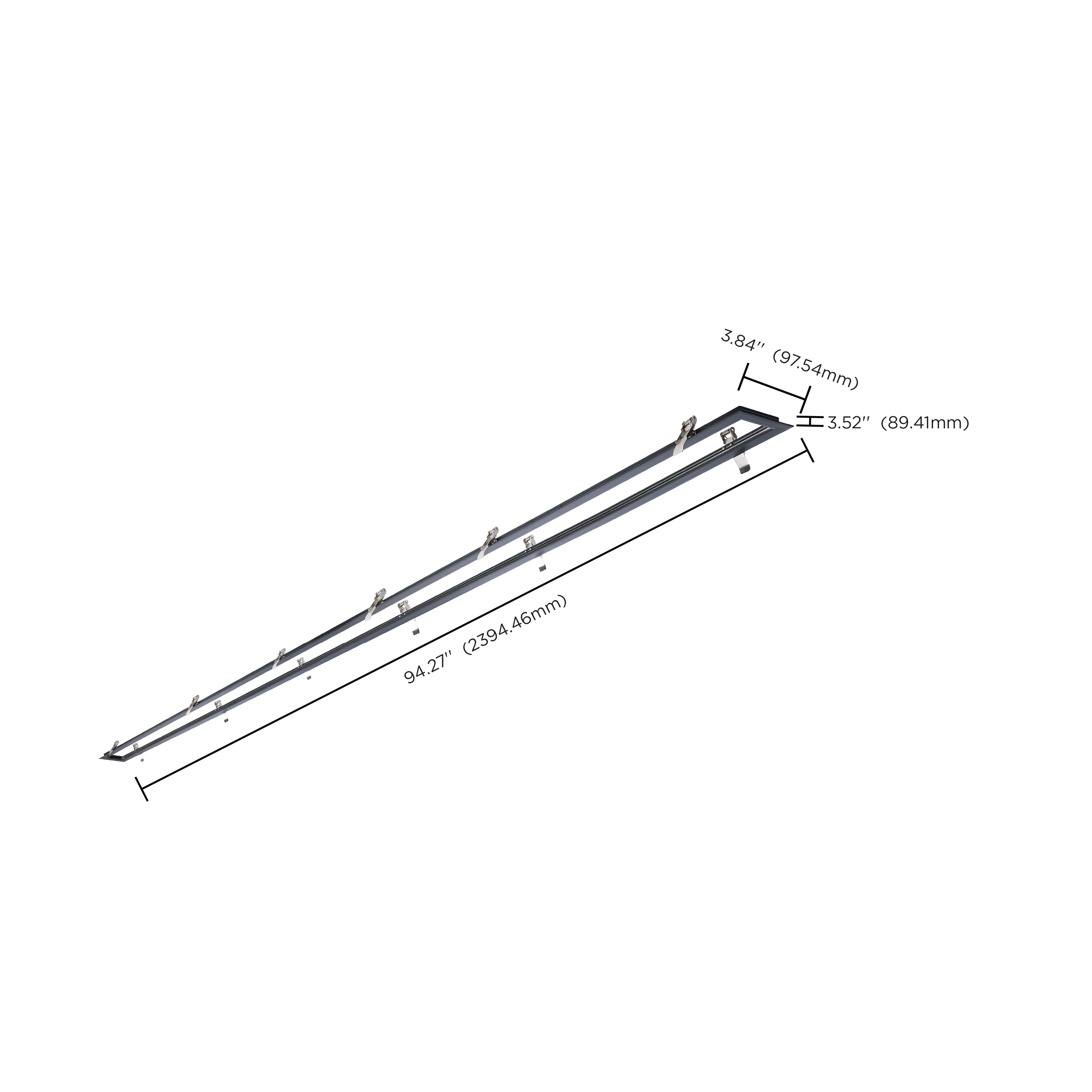 8' BLACK FLANGE KIT - 65-1235