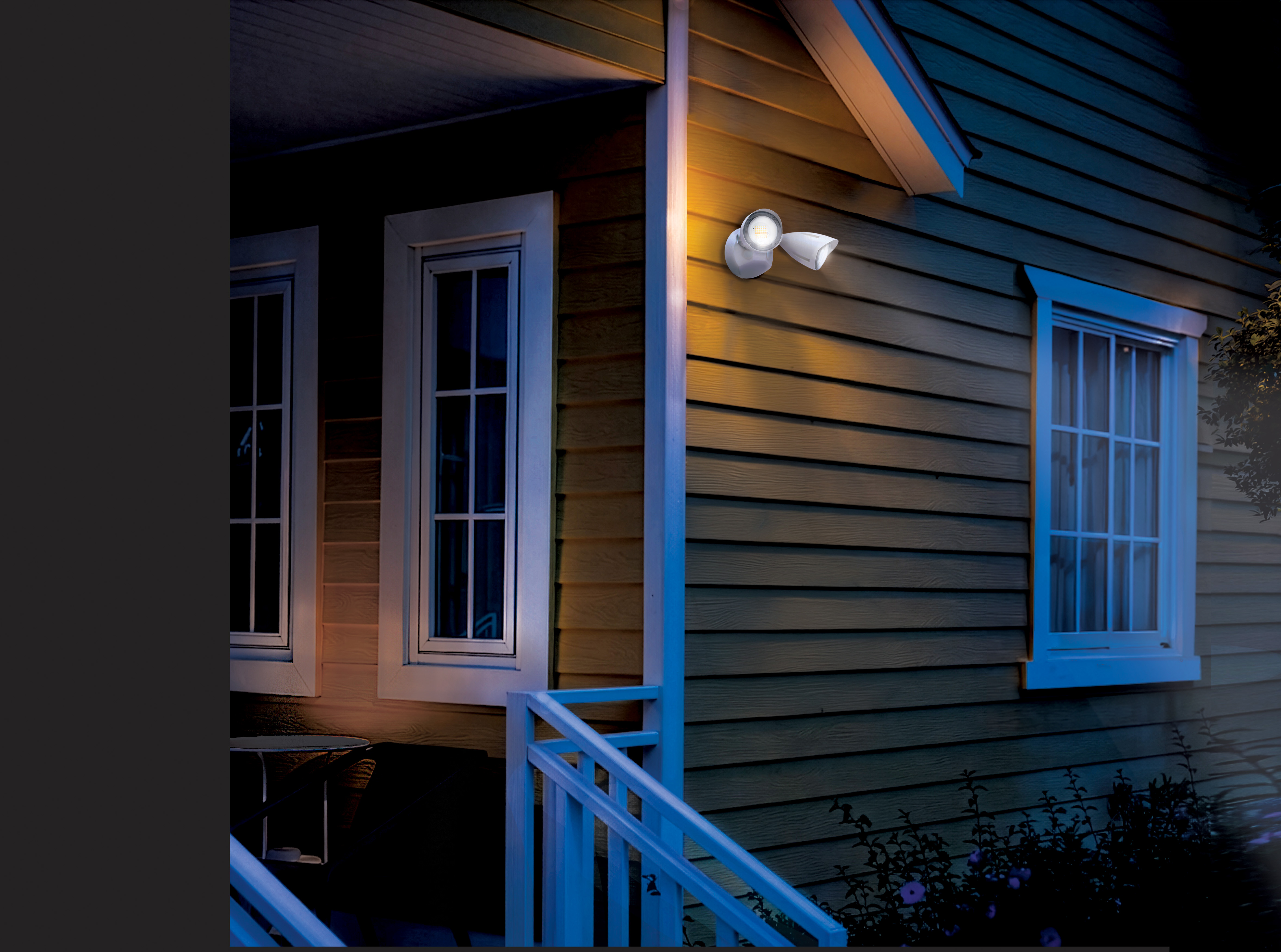 LED 2 BULLET HEAD SECURITY LGT - 65-1410
