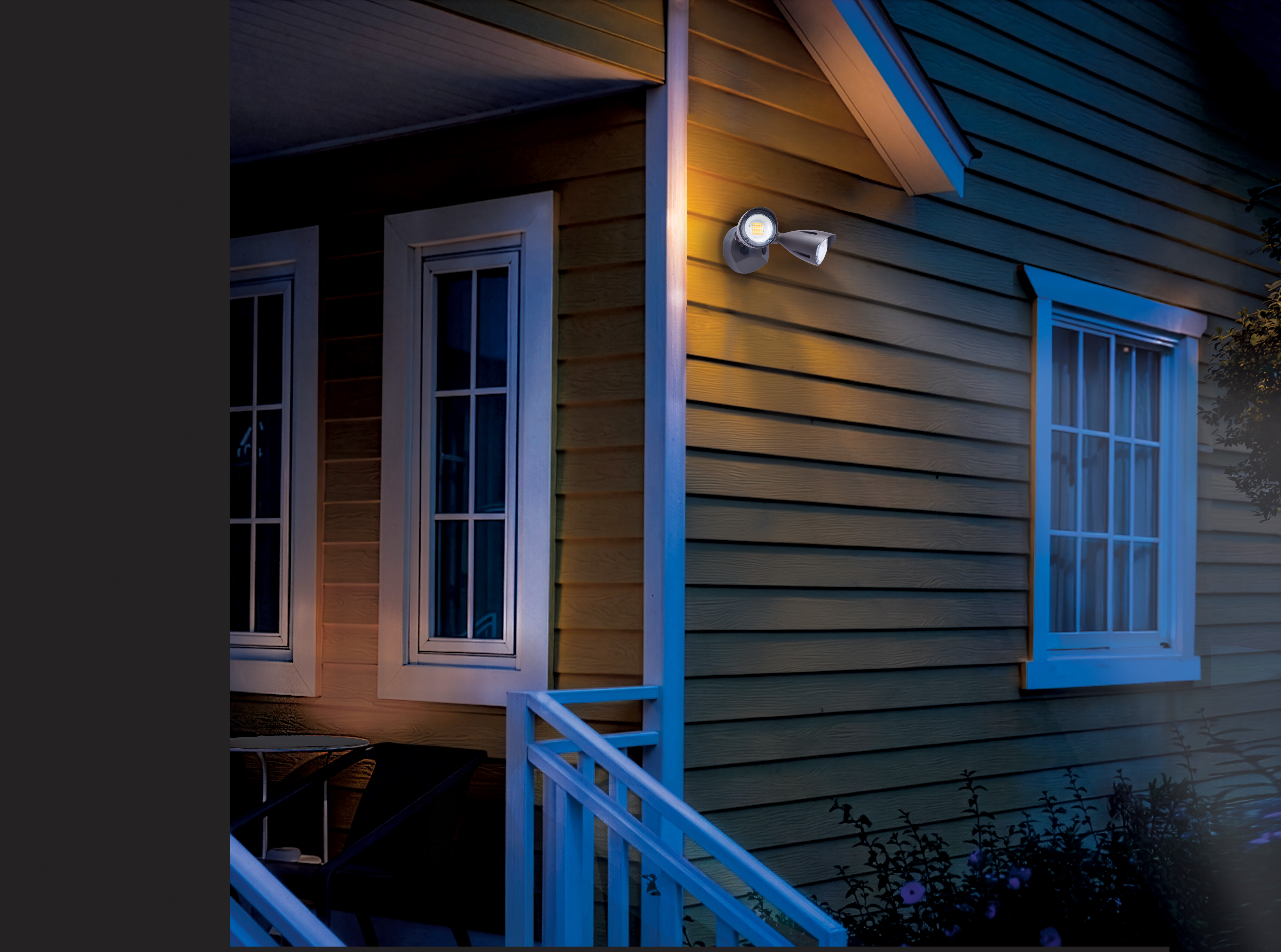 LED 2 BULLET HEAD SECURITY LGT - 65-1412