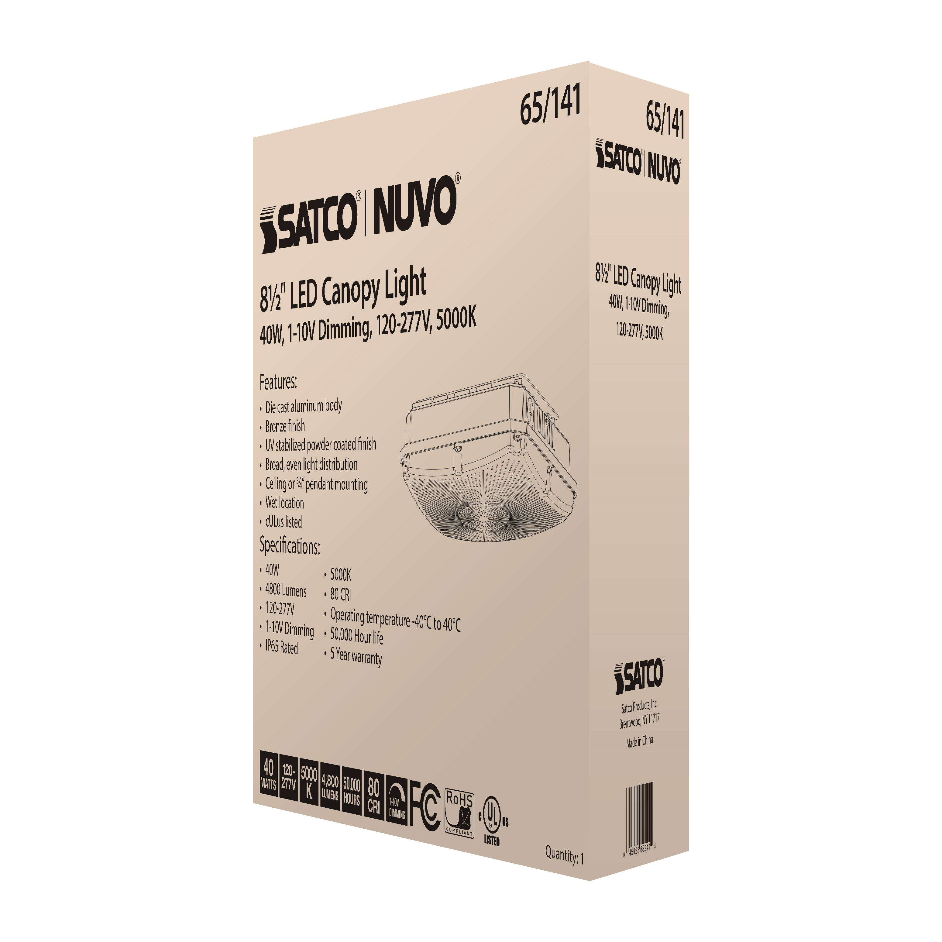 40W LED CANOPY FIXTURE 8.5" - 65-141