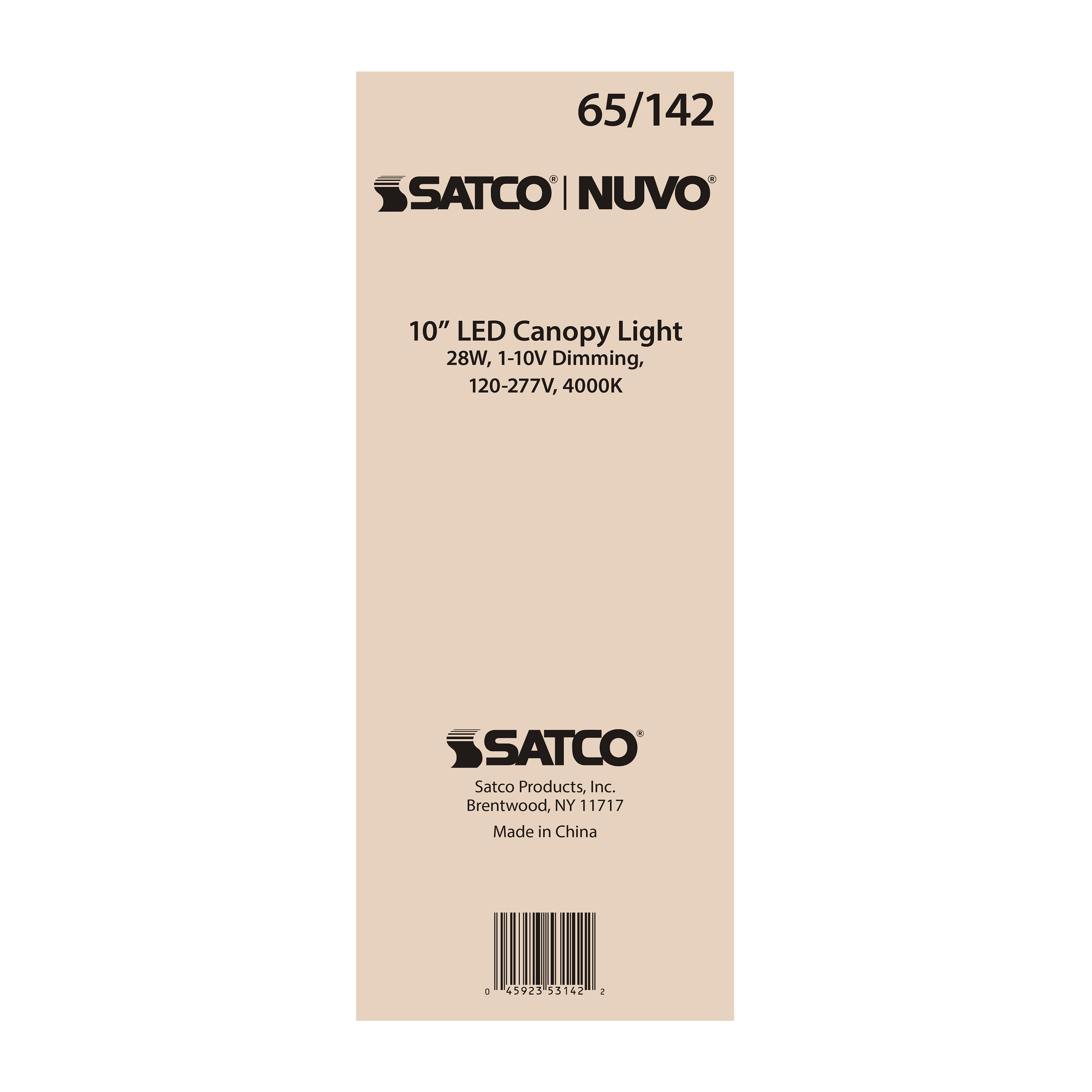 28W LED CANOPY FIXTURE 10" - 65-142