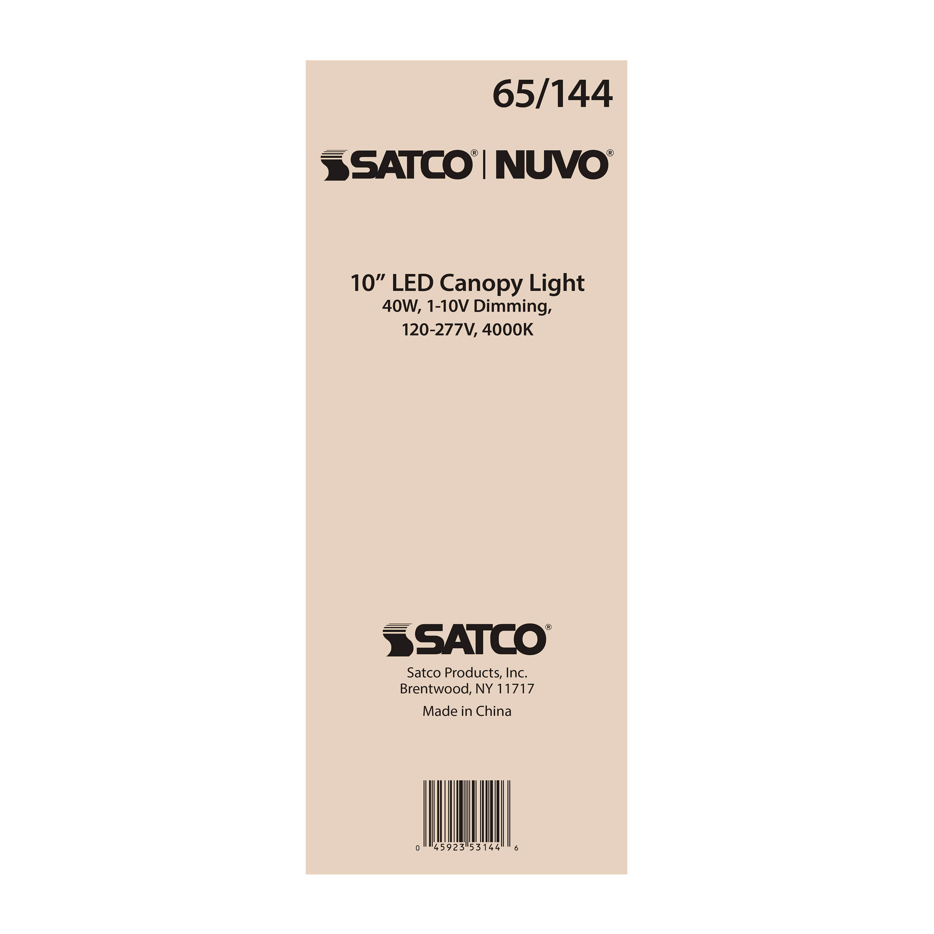 40W LED CANOPY FIXTURE 10" - 65-144