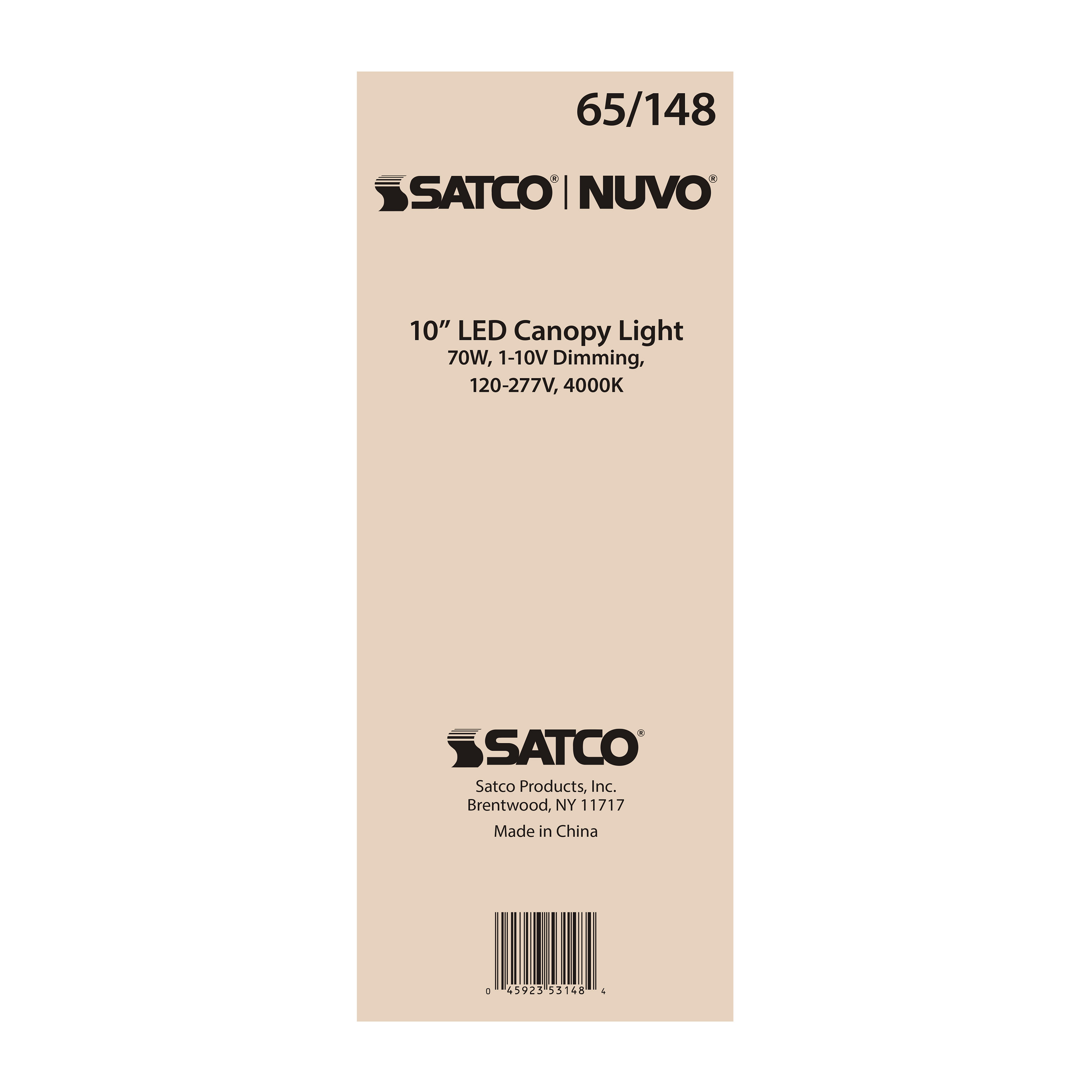 70W LED CANOPY FIXTURE 10" - 65-148