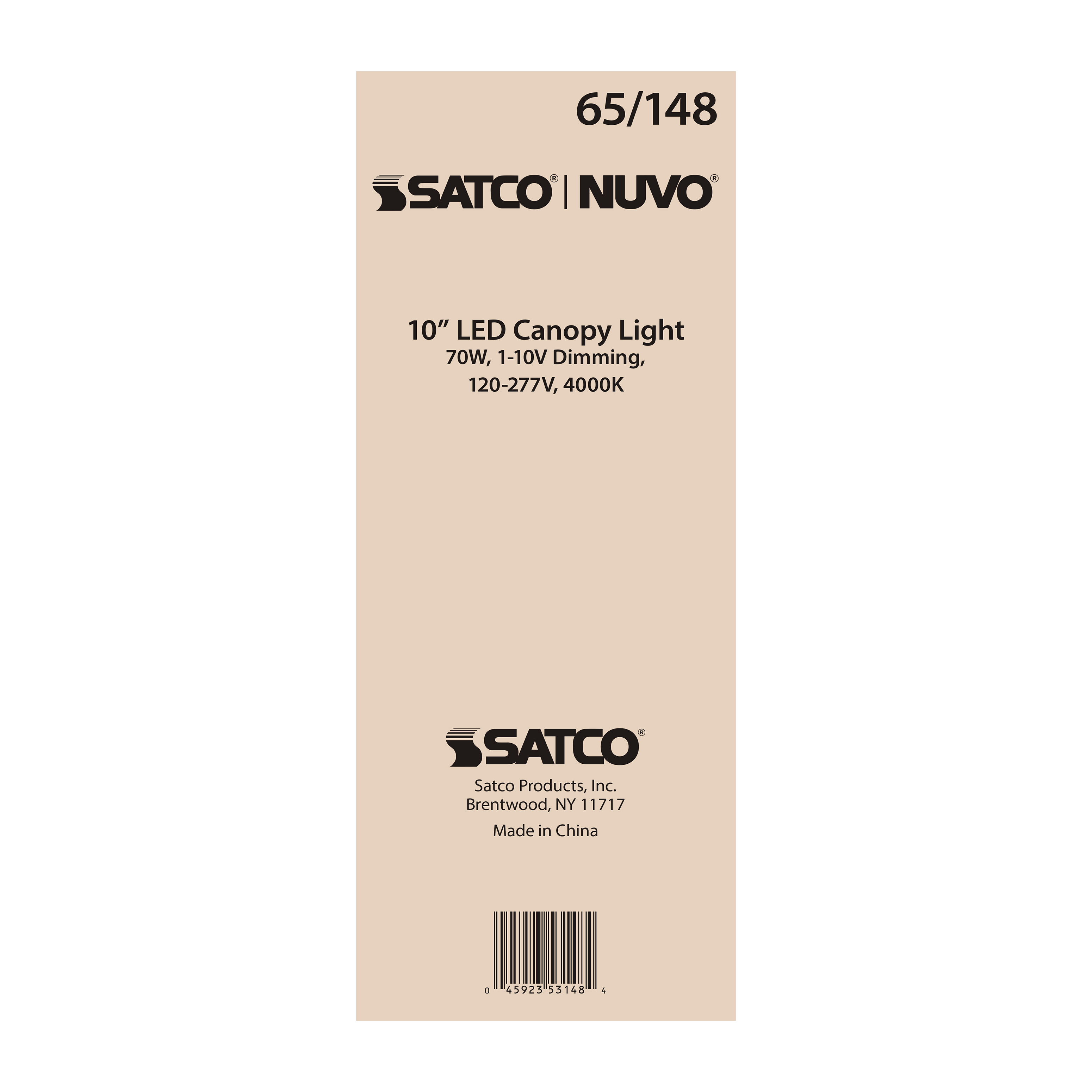 70W LED CANOPY FIXTURE 10" - 65-148