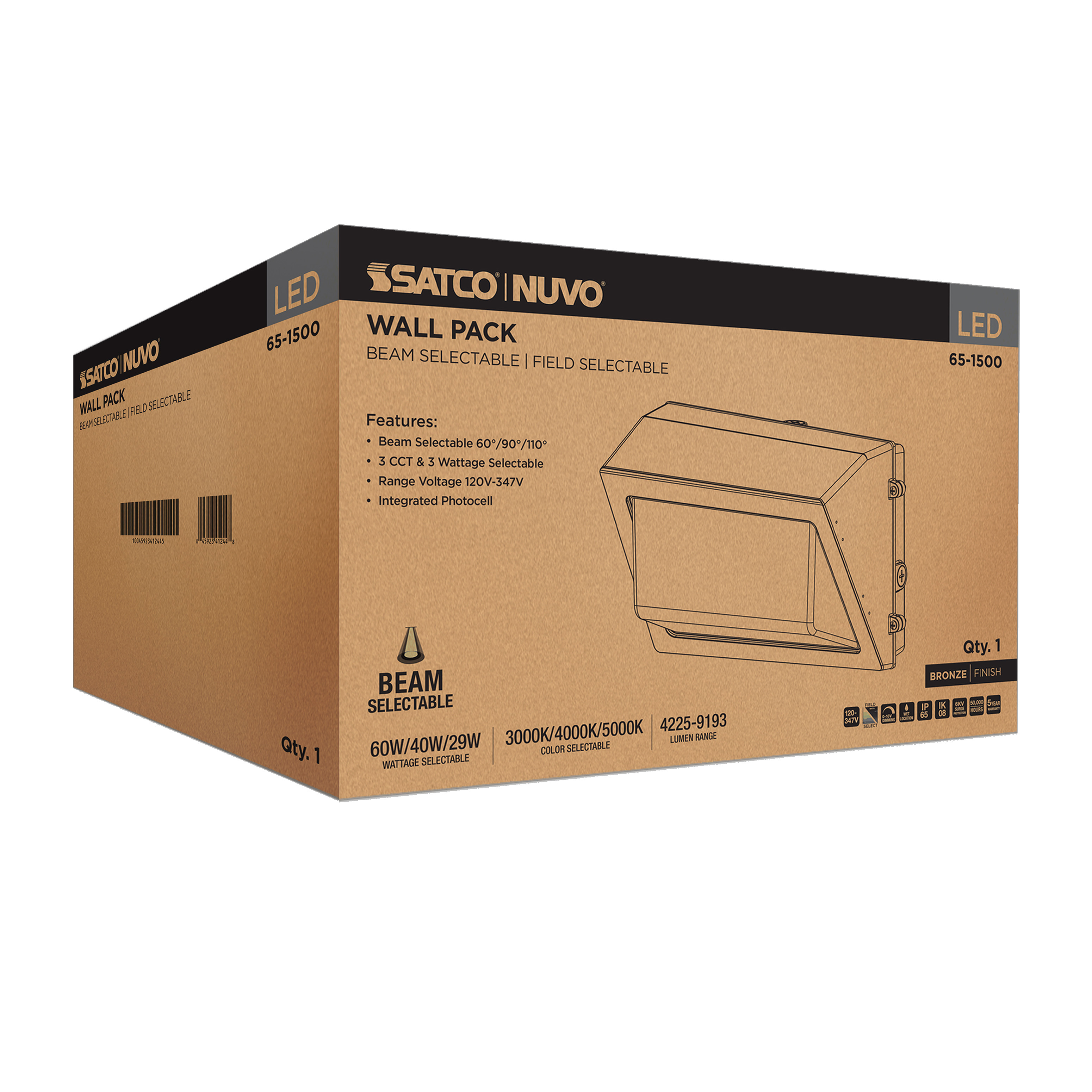 LED TRAD WALL PACK 120-347V - 65-1500