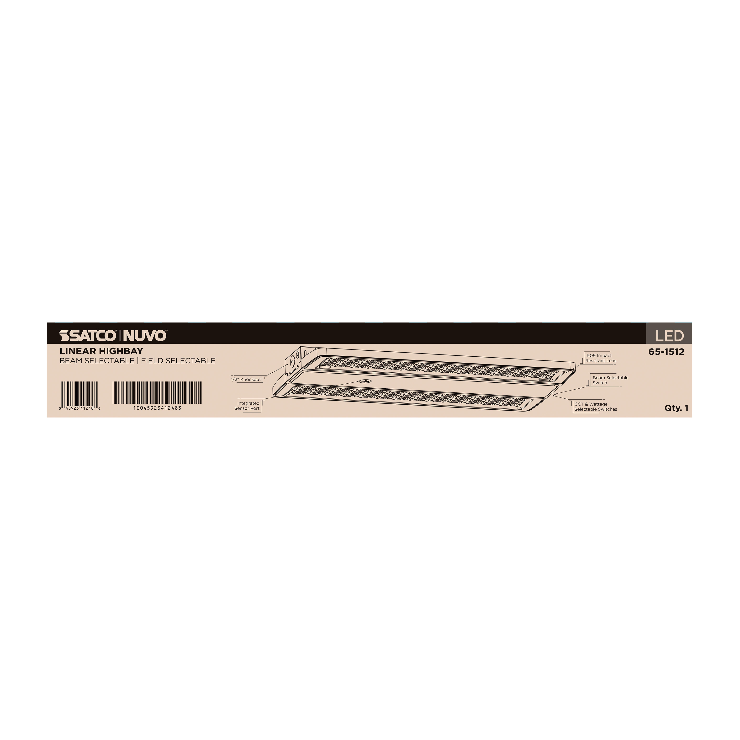 LED SELECTABLE LINEAR HIGH BAY - 65-1512