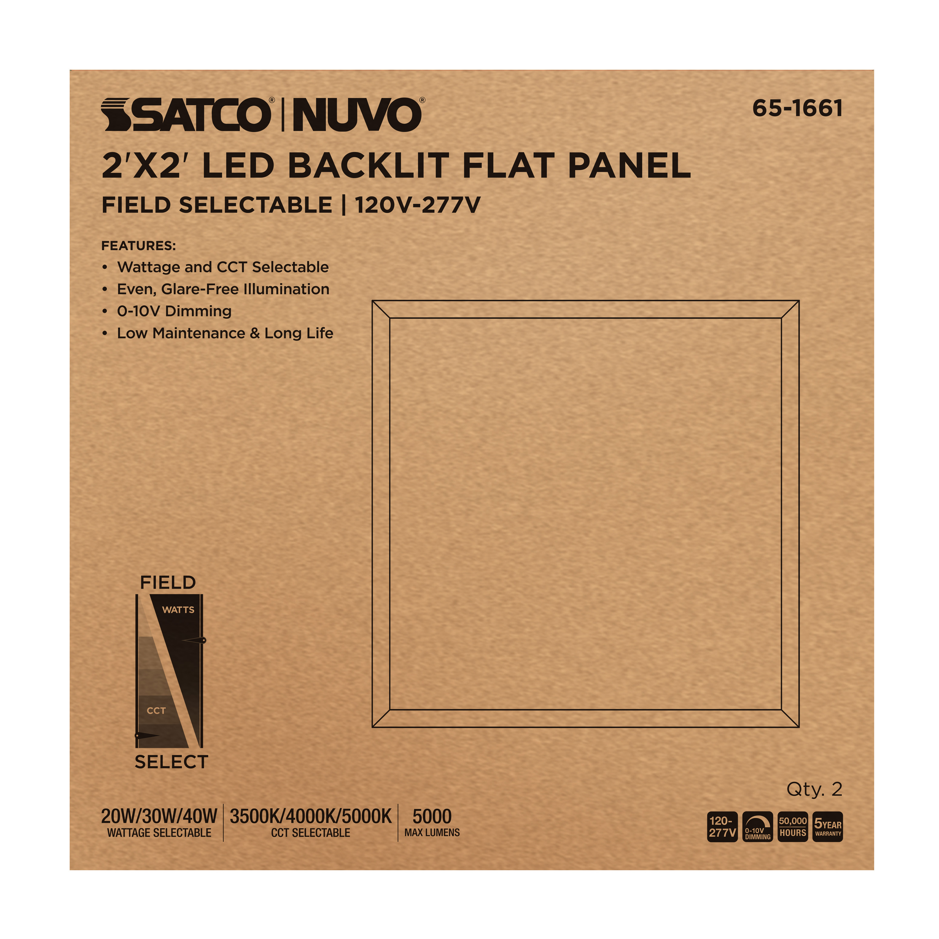 2X2 LED BACKLIT FLAT PANEL - 65-1661
