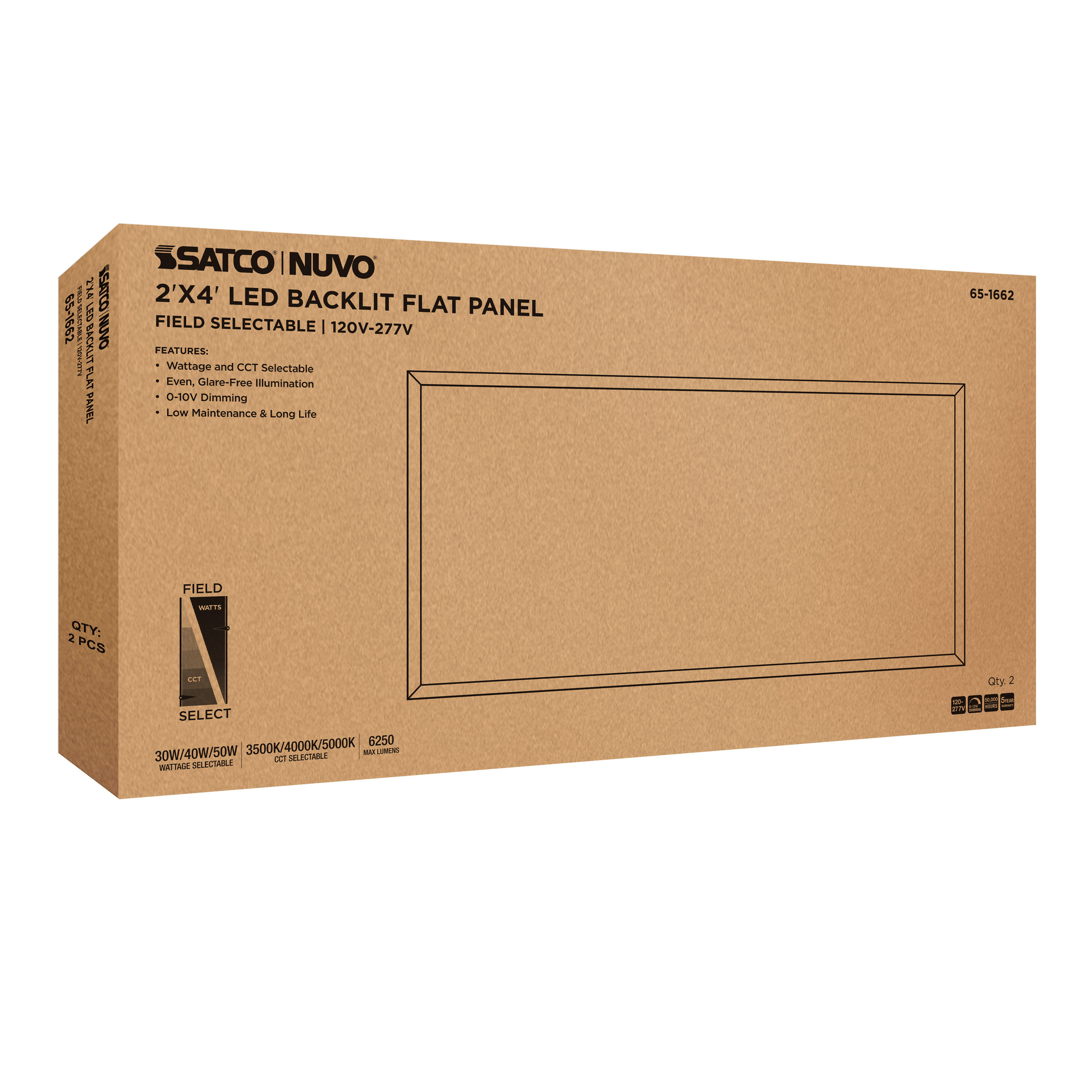 2X4 LED BACKLIT FLAT PANEL - 65-1662