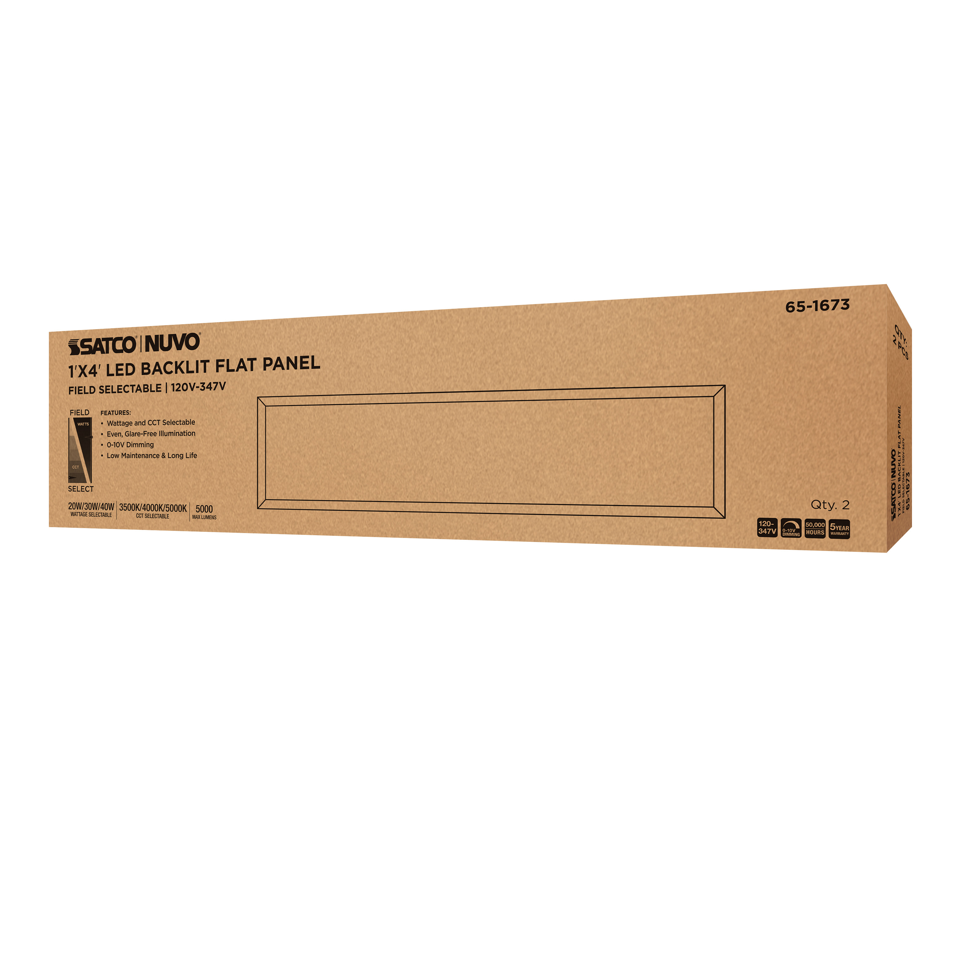 1X4 LED BACKLIT FLAT PANEL - 65-1673