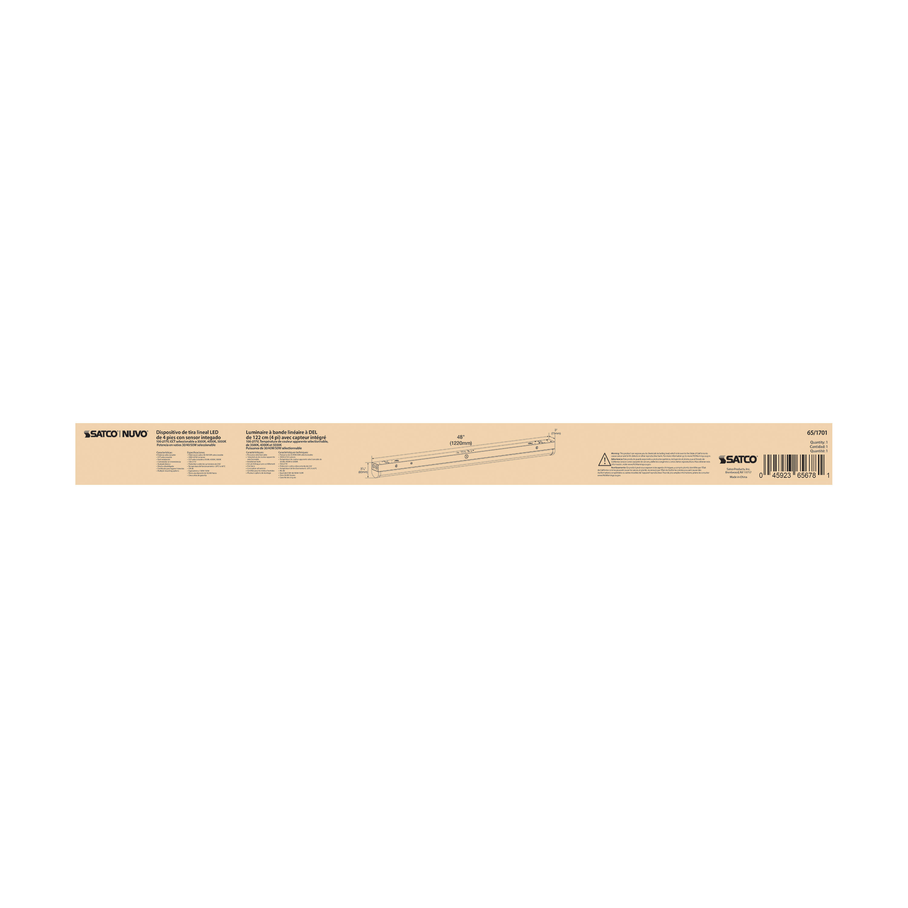 4' LINEAR STRIP W/SENSOR - 65-1701