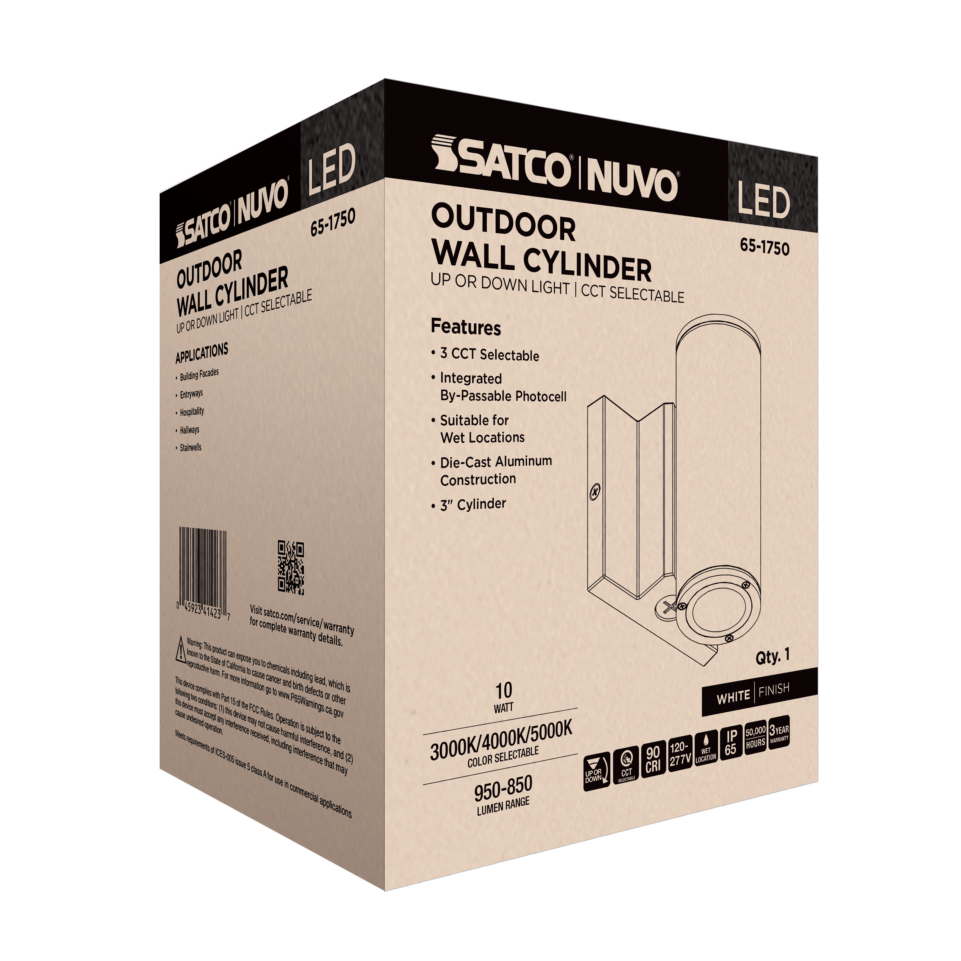 1 LT LED SM UP OR DOWN SCONCE - 65-1750