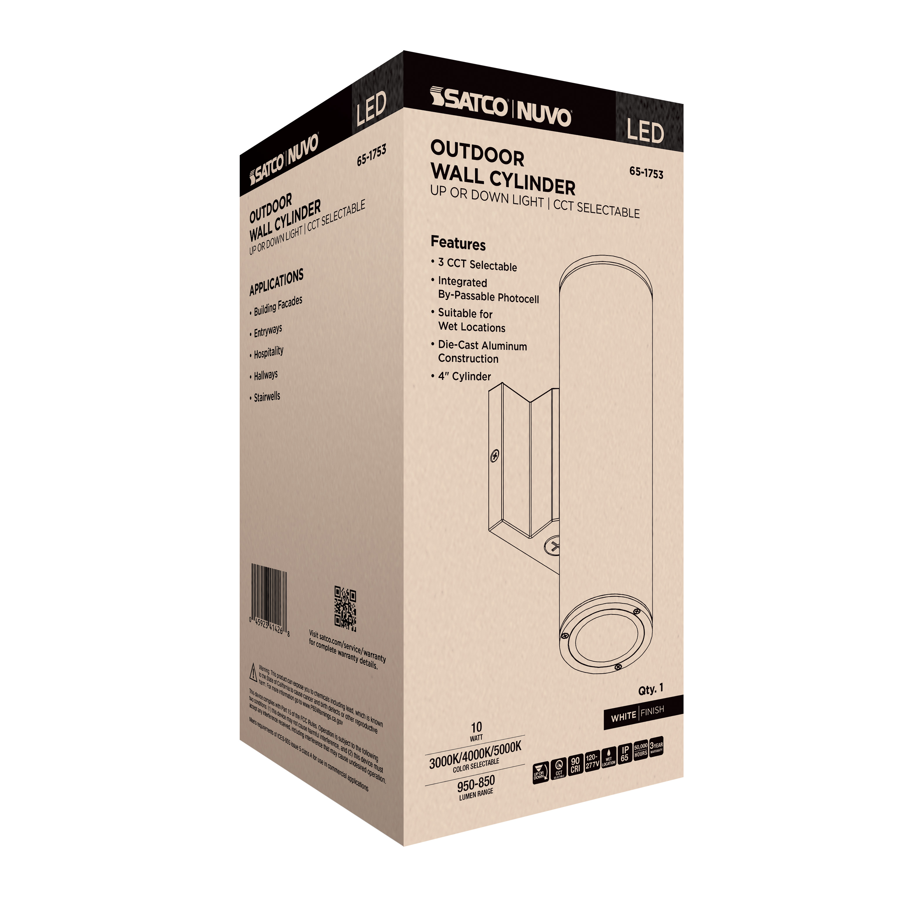 1 LT LED MD UP OR DOWN SCONCE - 65-1753
