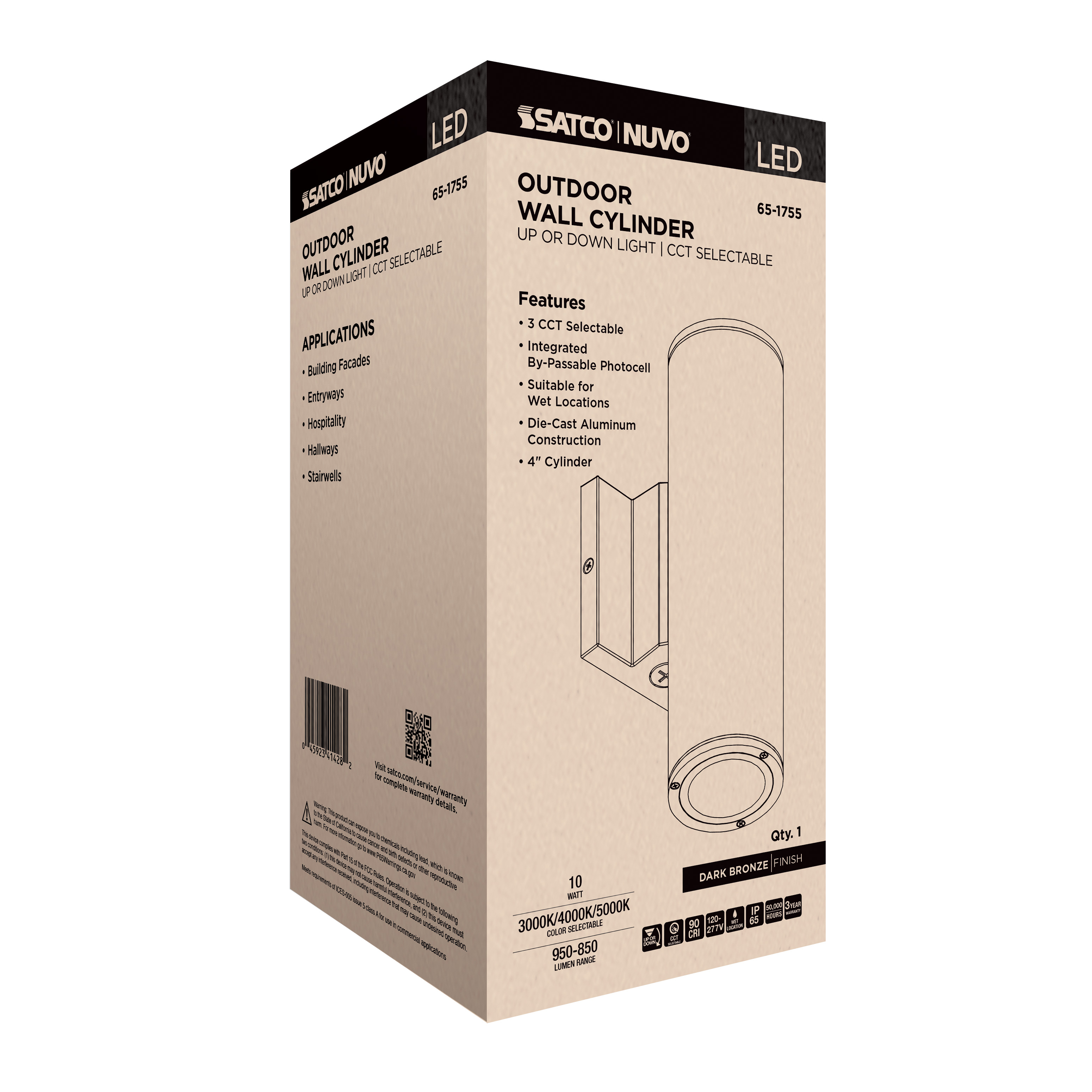 1 LT LED MD UP OR DOWN SCONCE - 65-1755