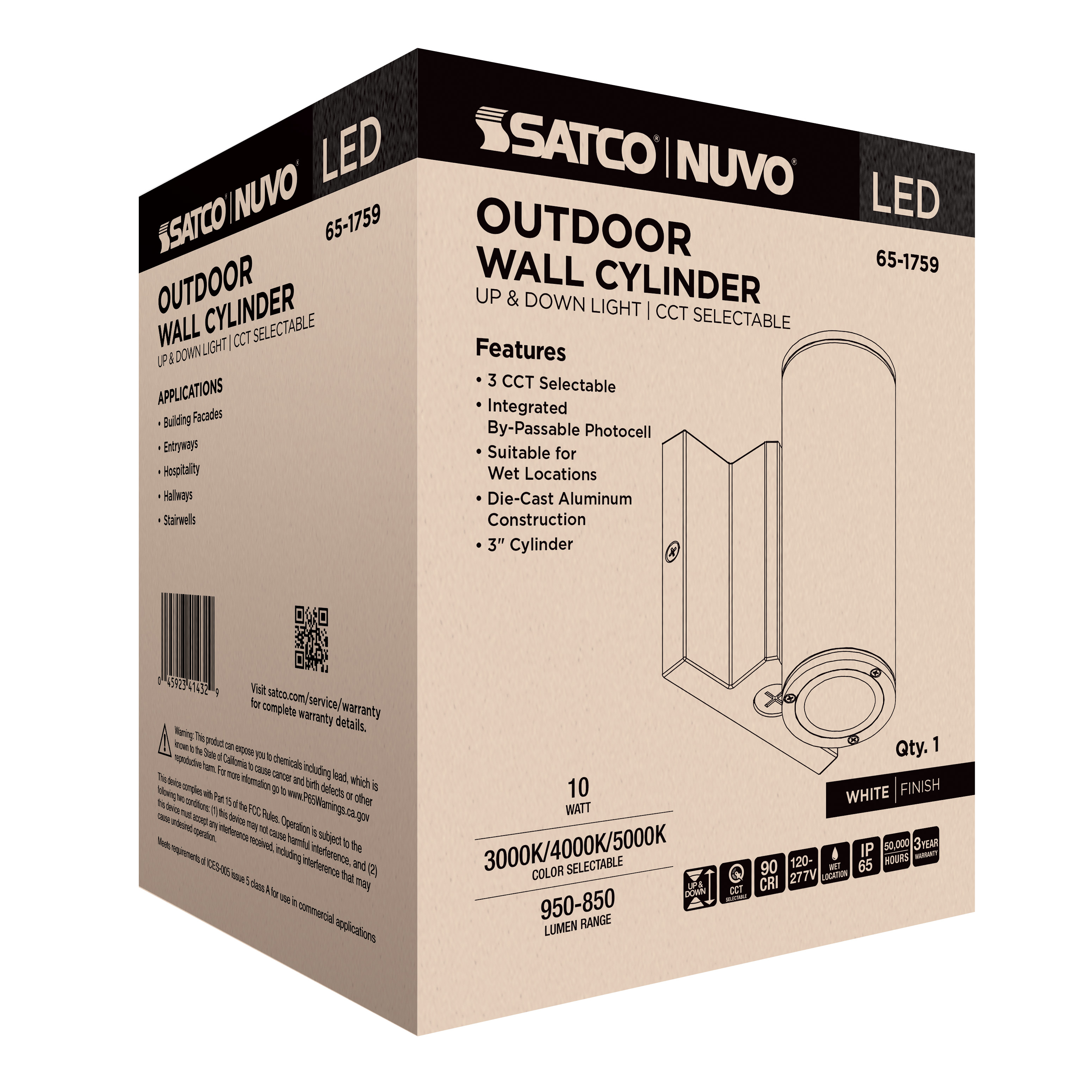 2 LT LED SM UP & DOWN SCONCE - 65-1759