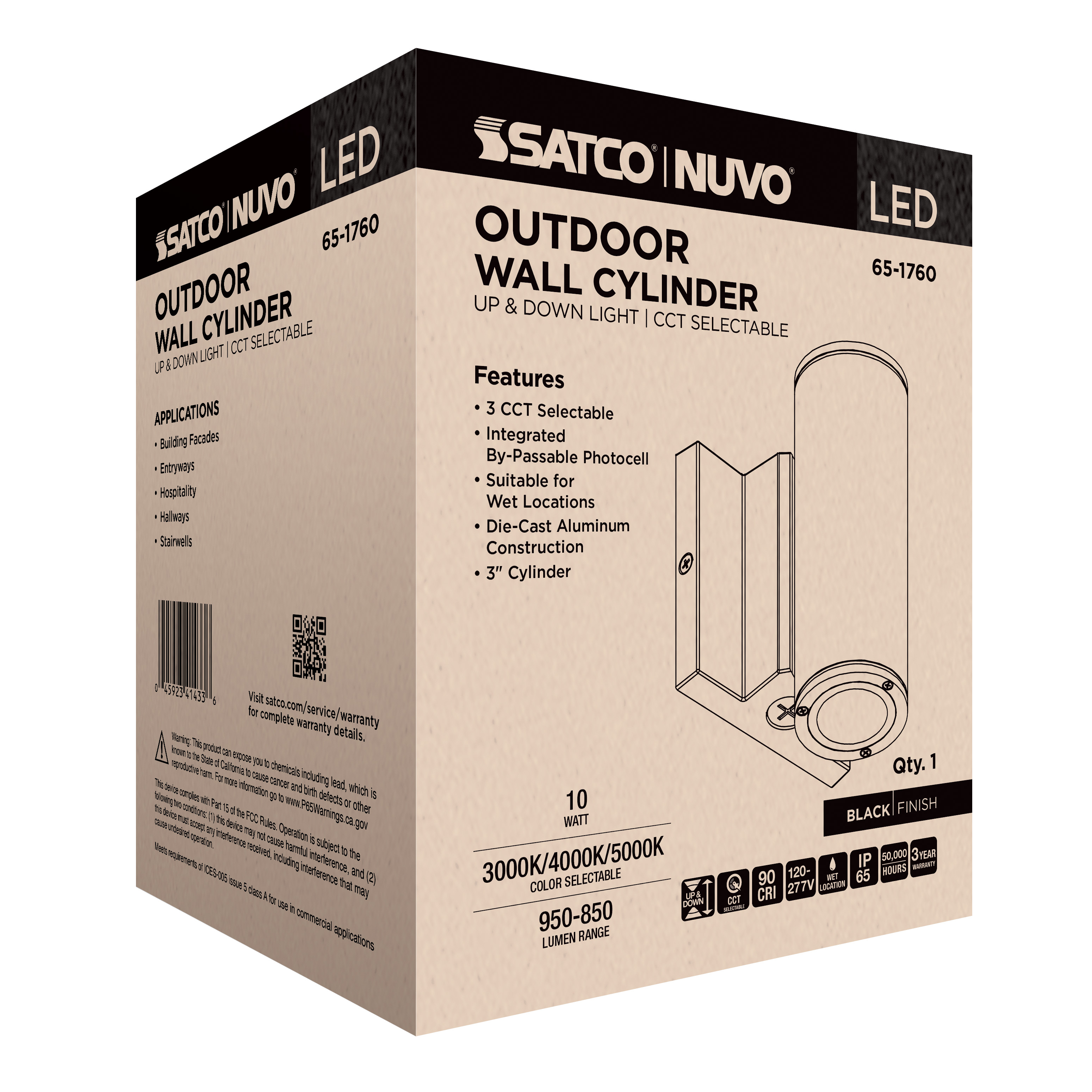 2 LT LED SM UP & DOWN SCONCE - 65-1760