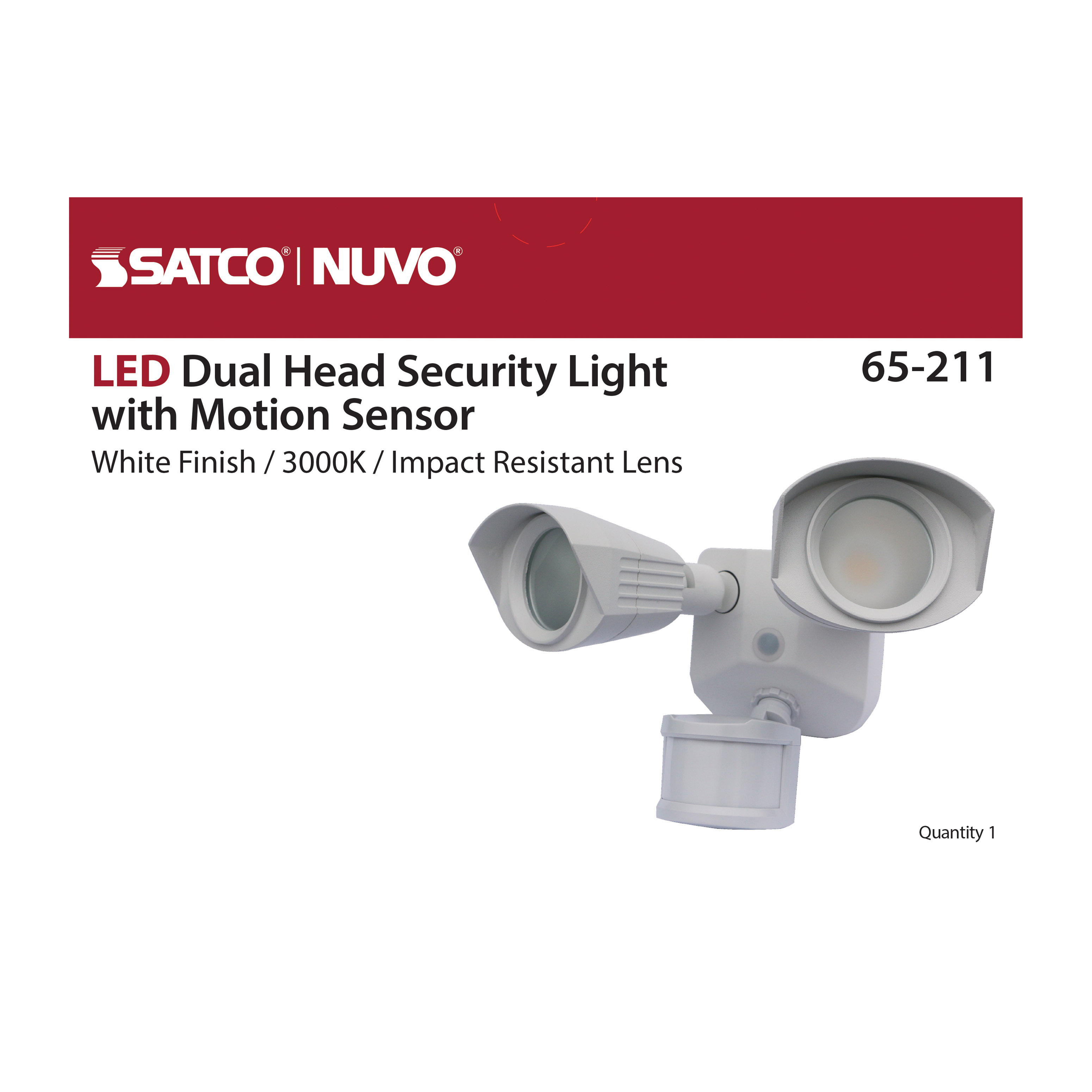 LED DUAL HEAD SECURITY LIGHT - 65-211