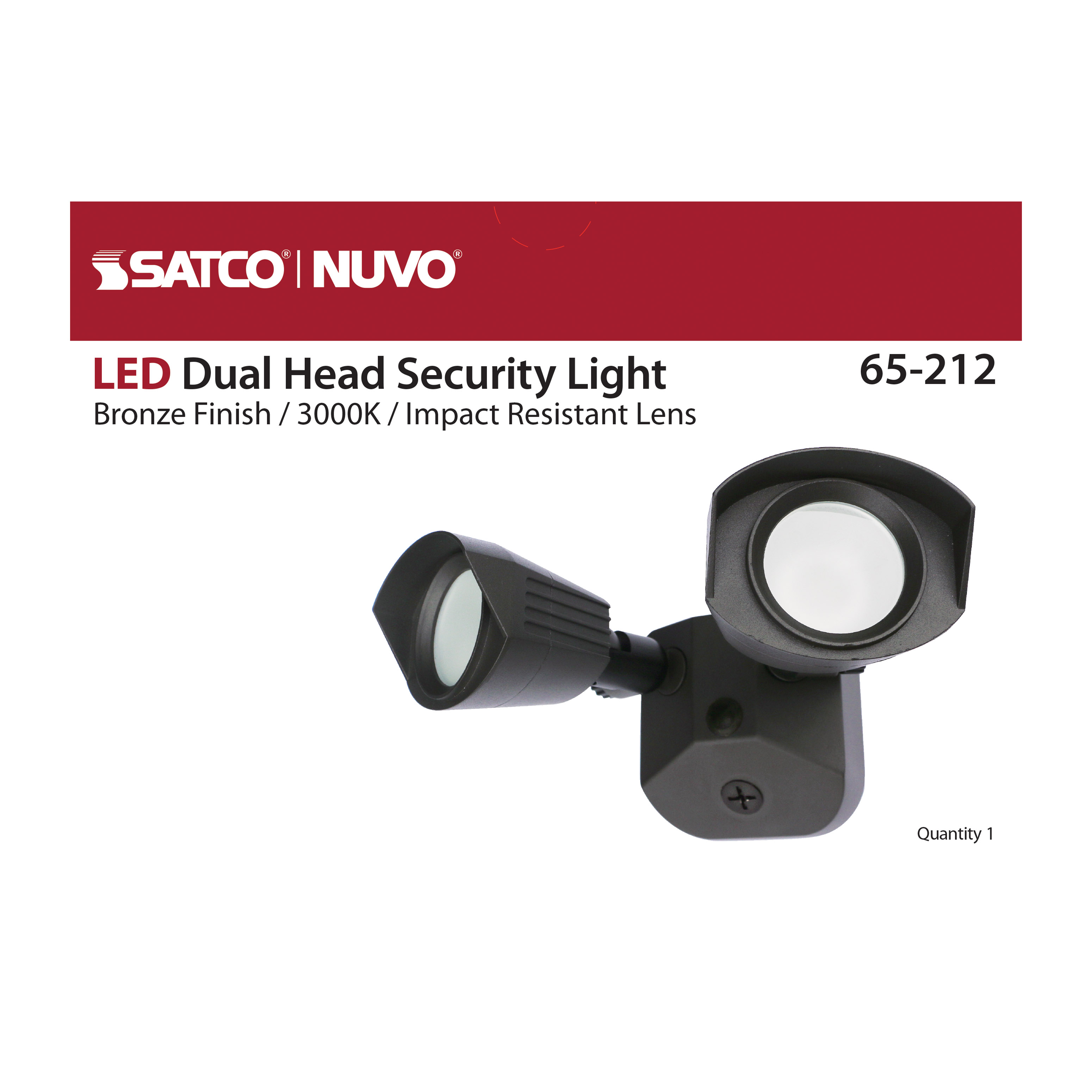 LED DUAL HEAD SECURITY LIGHT - 65-212