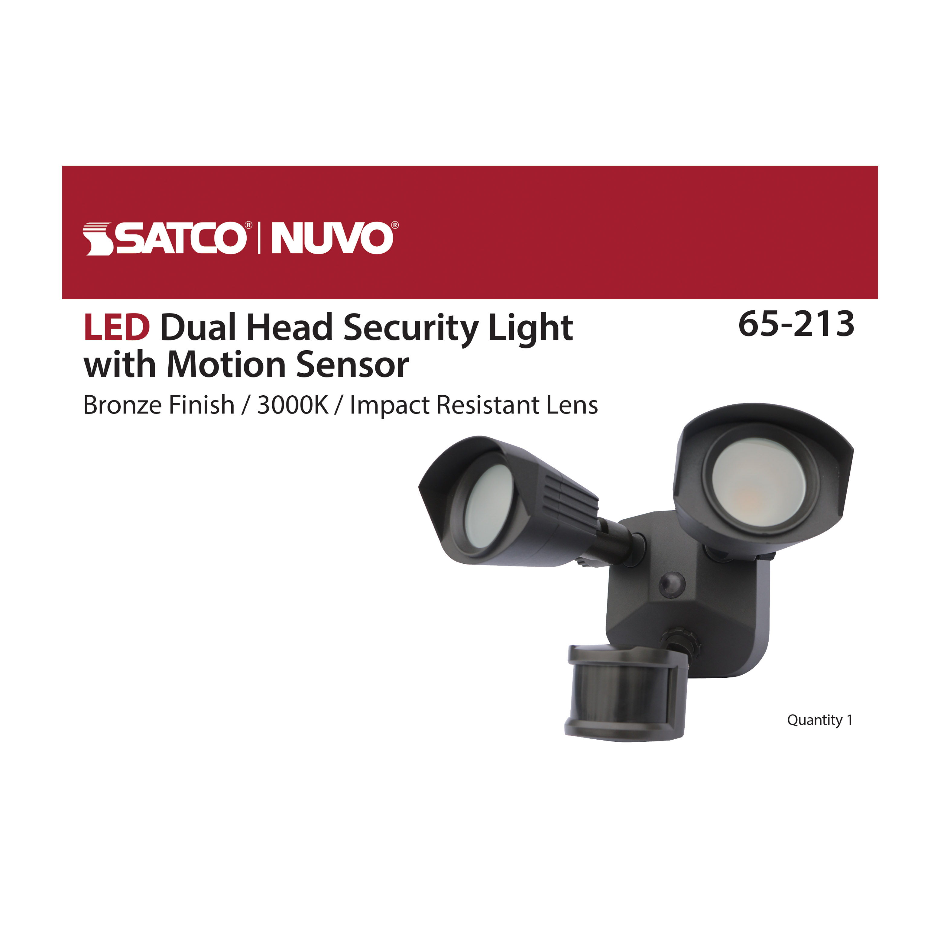 LED DUAL HEAD SECURITY LIGHT - 65-213