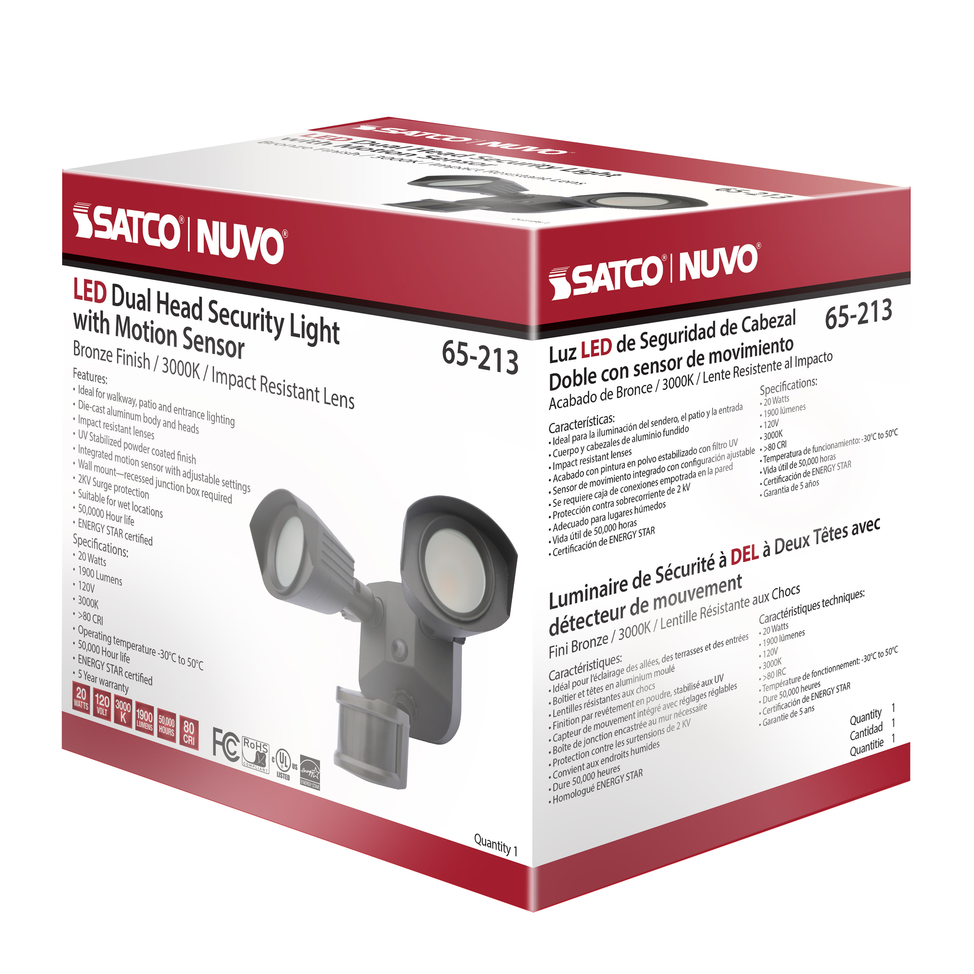 65-213 LED DUAL HEAD SECURITY LIGHT