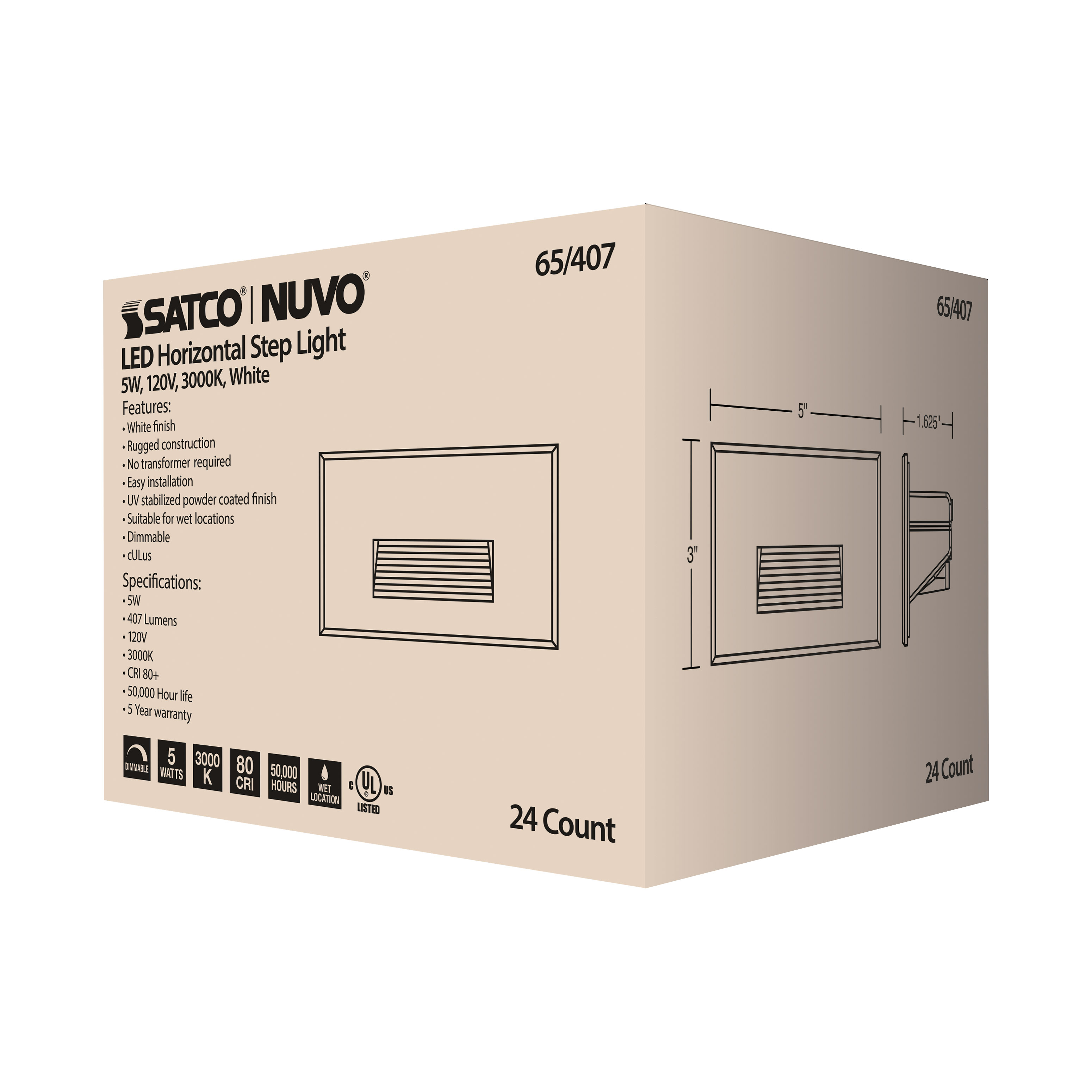 LED 5W HORIZONTAL STEP LIGHT - 65-407