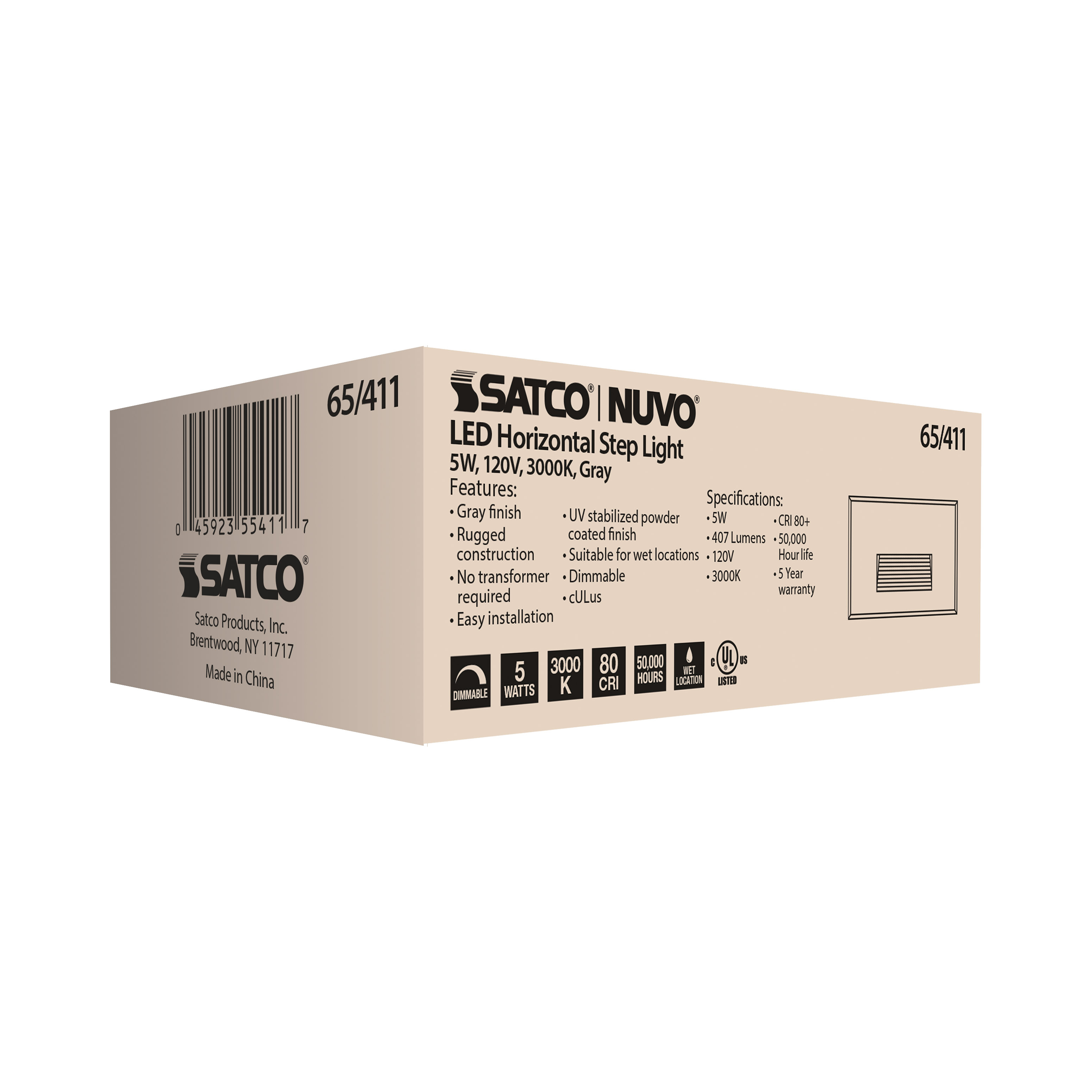 LED 5W HORIZONTAL STEP LIGHT - 65-411