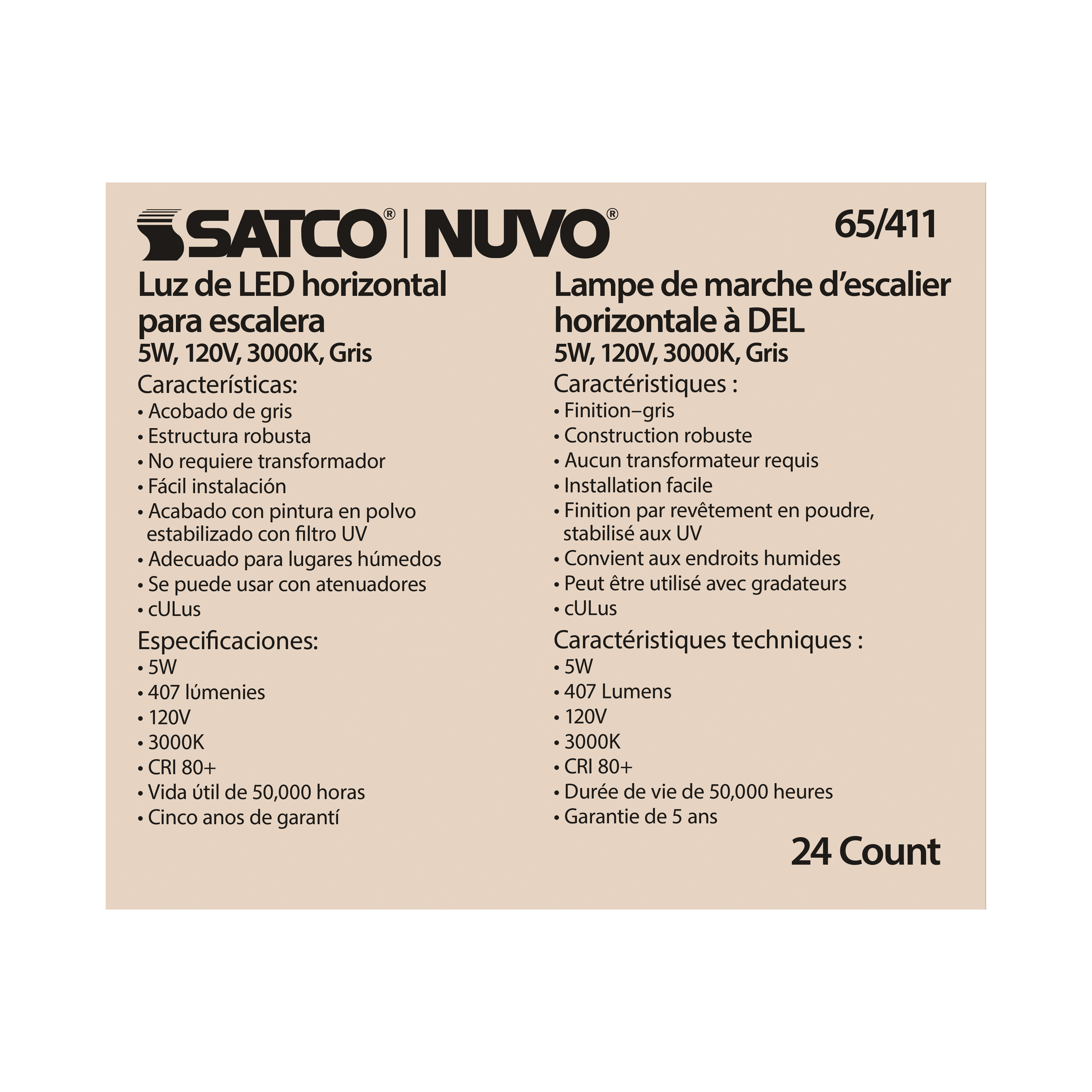 LED 5W HORIZONTAL STEP LIGHT - 65-411