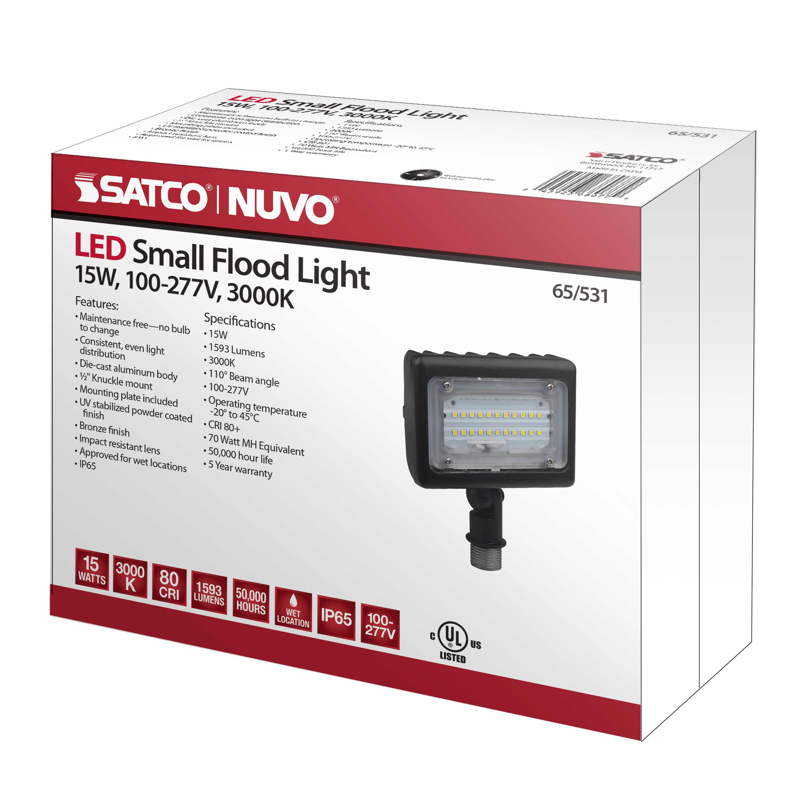 LED 15W SMALL FLOOD LIGHT - 65-531