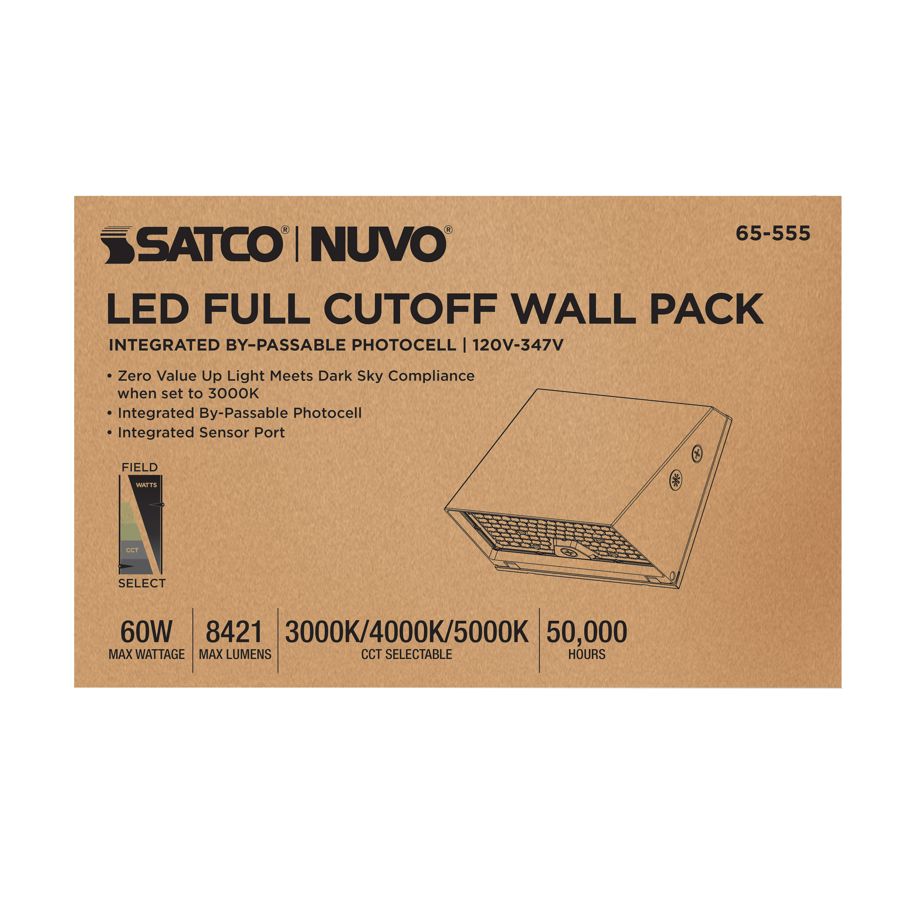 LED FULL CUTOFF WALL PACK - 65-555