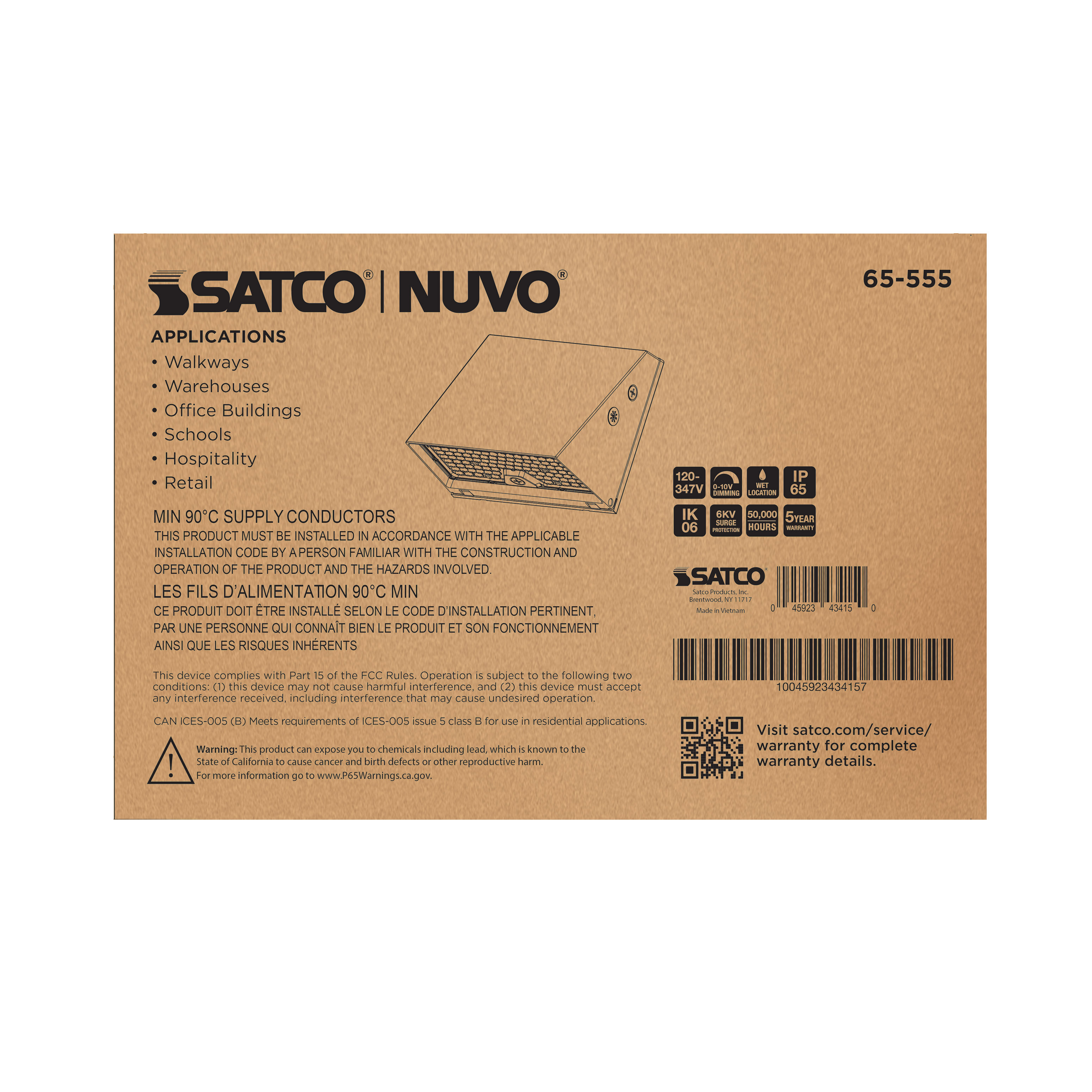 LED FULL CUTOFF WALL PACK - 65-555