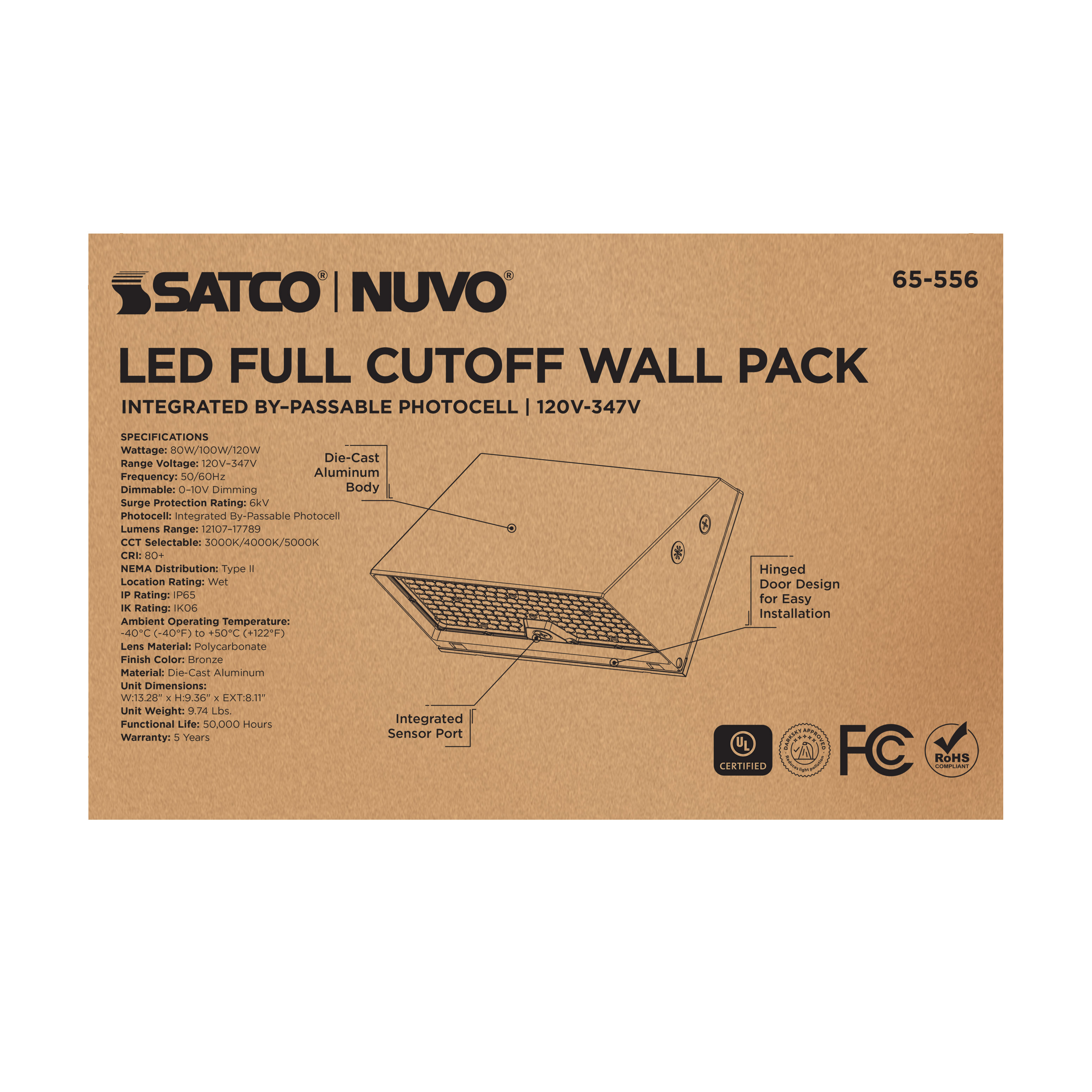 LED FULL CUTOFF WALL PACK - 65-556