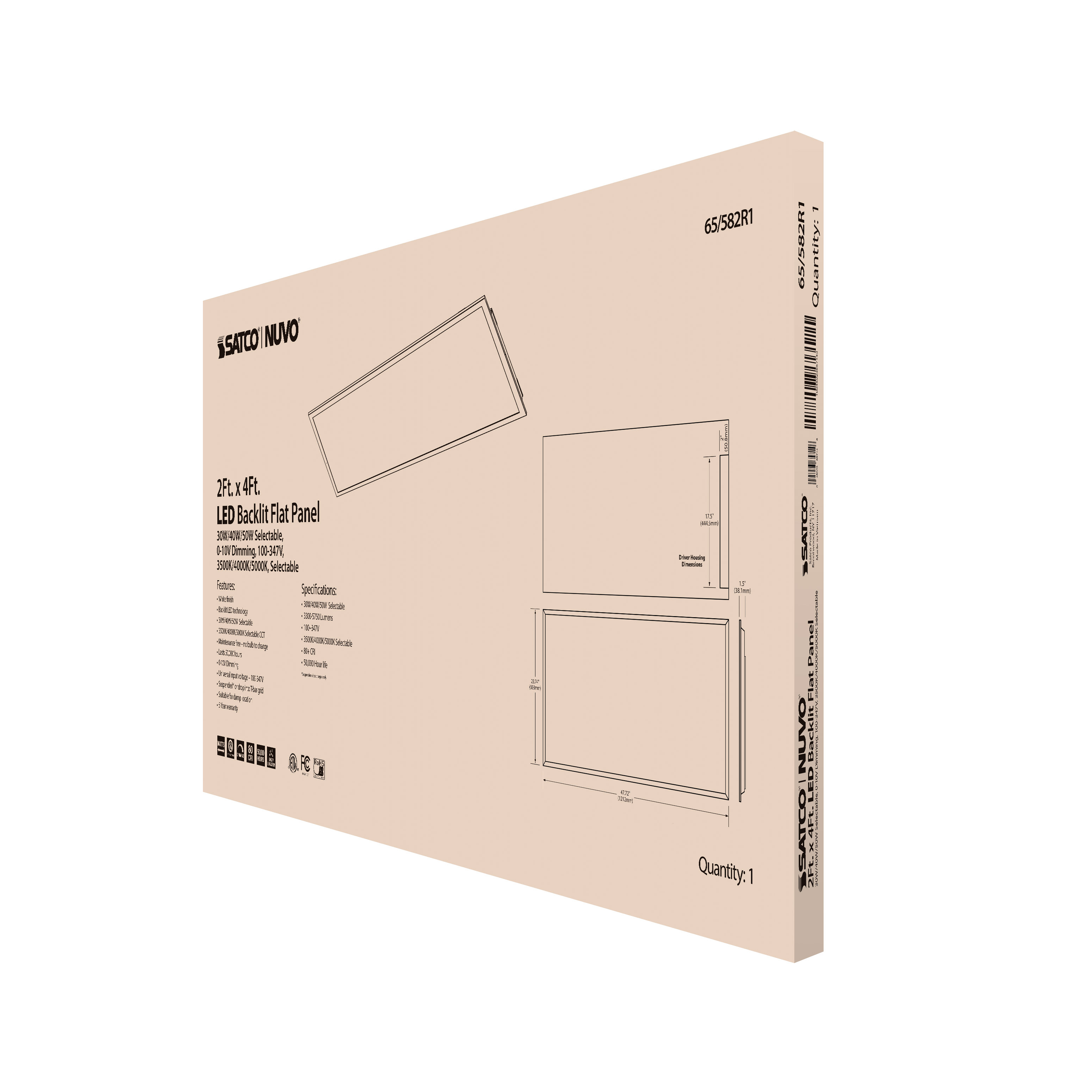2X4 LED BACKLIT FLAT PANEL - 65-582R1