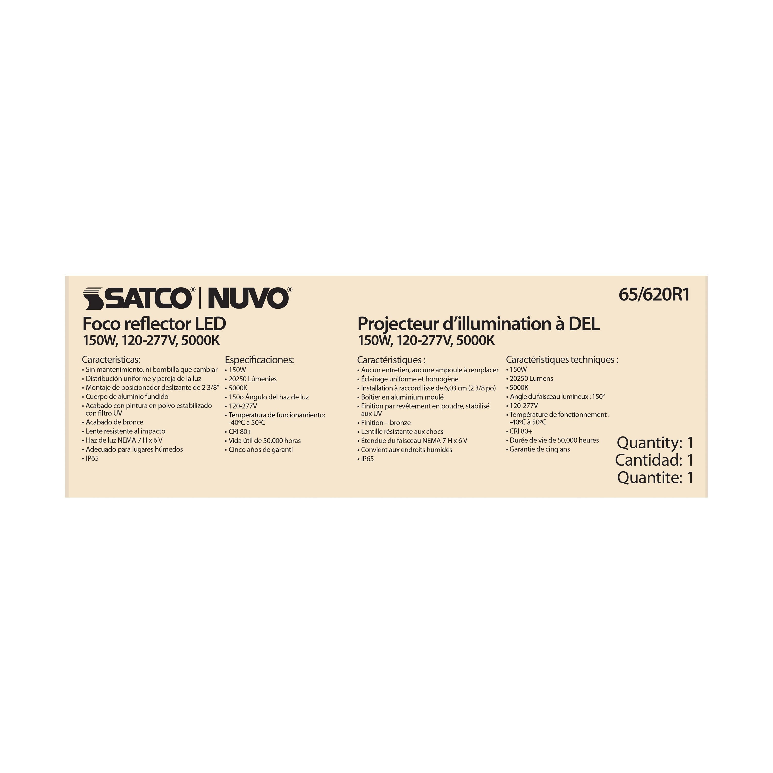 150W LED FLOOD LIGHT - 65-620R1