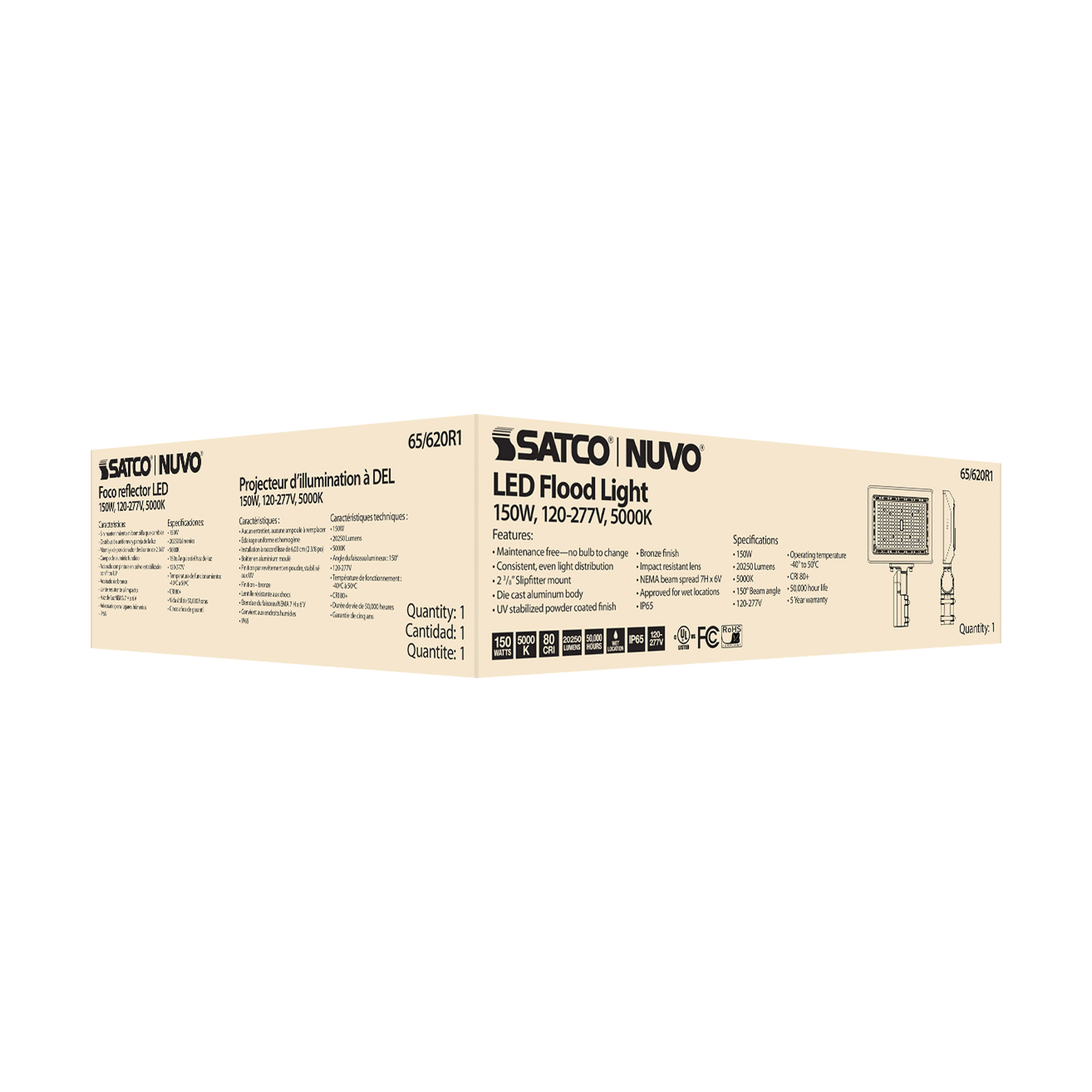 150W LED FLOOD LIGHT - 65-620R1