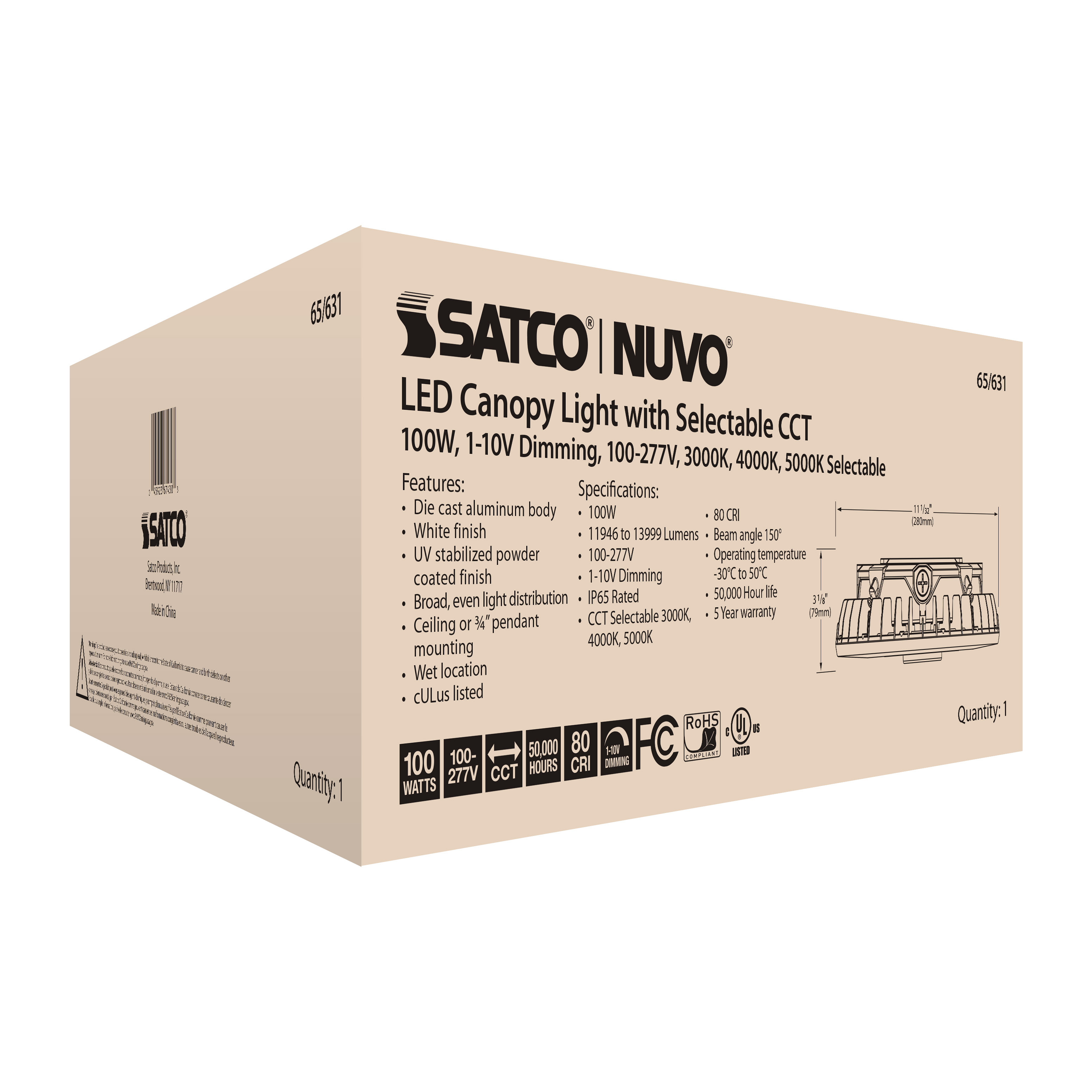 100W LED CANOPY LIGHT - 65-631