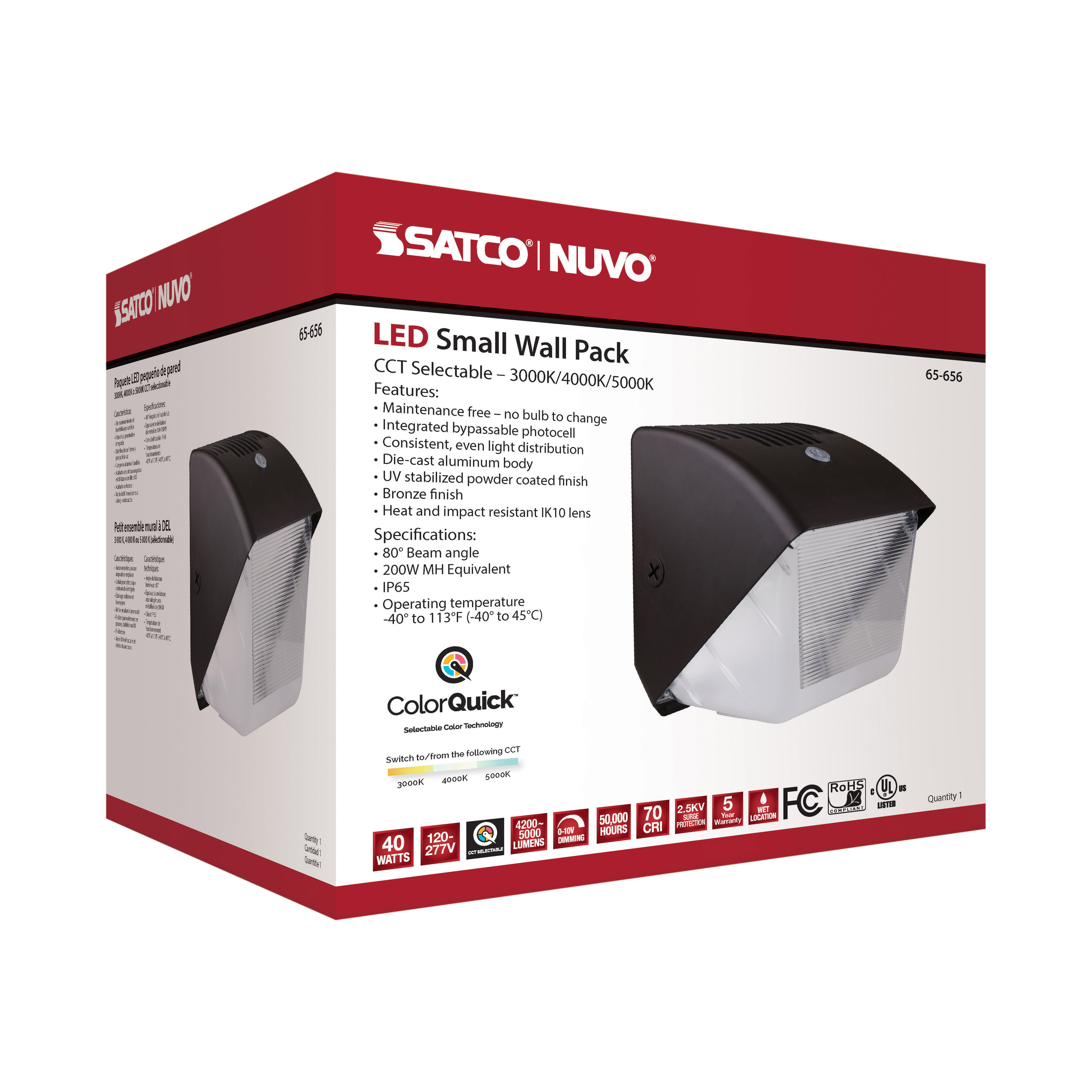 40W LED SMALL WALL PACK - 65-656