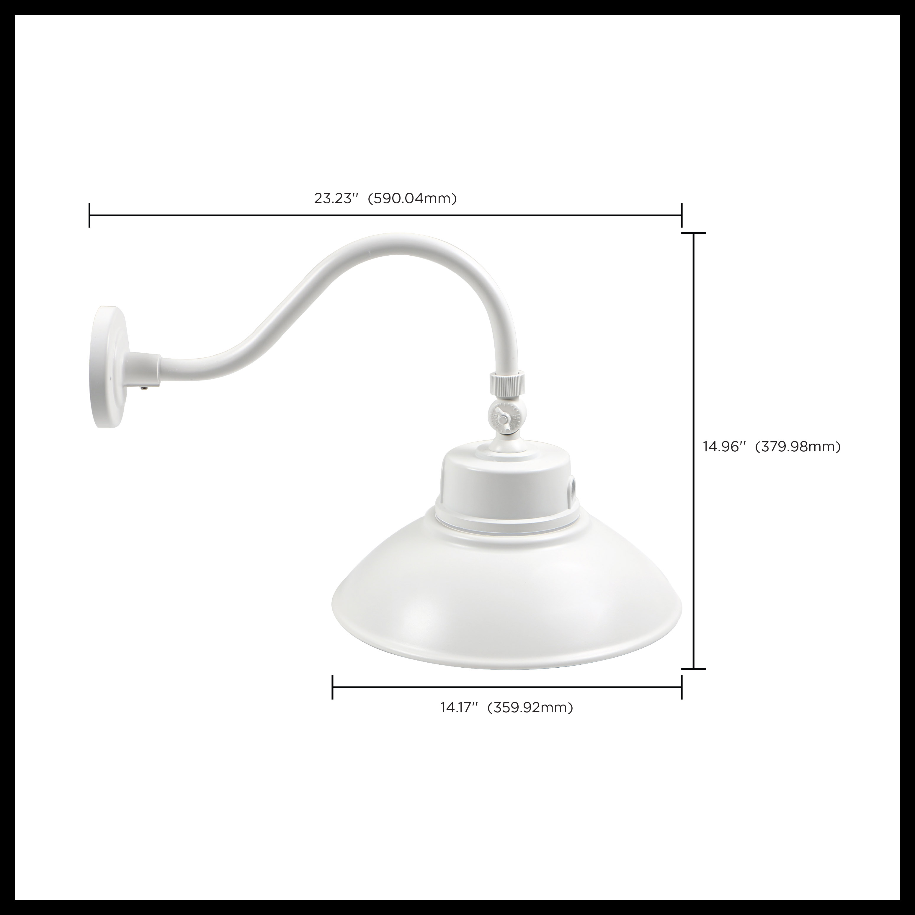 LED GOOSENECK WHITE FINISH - 65-660