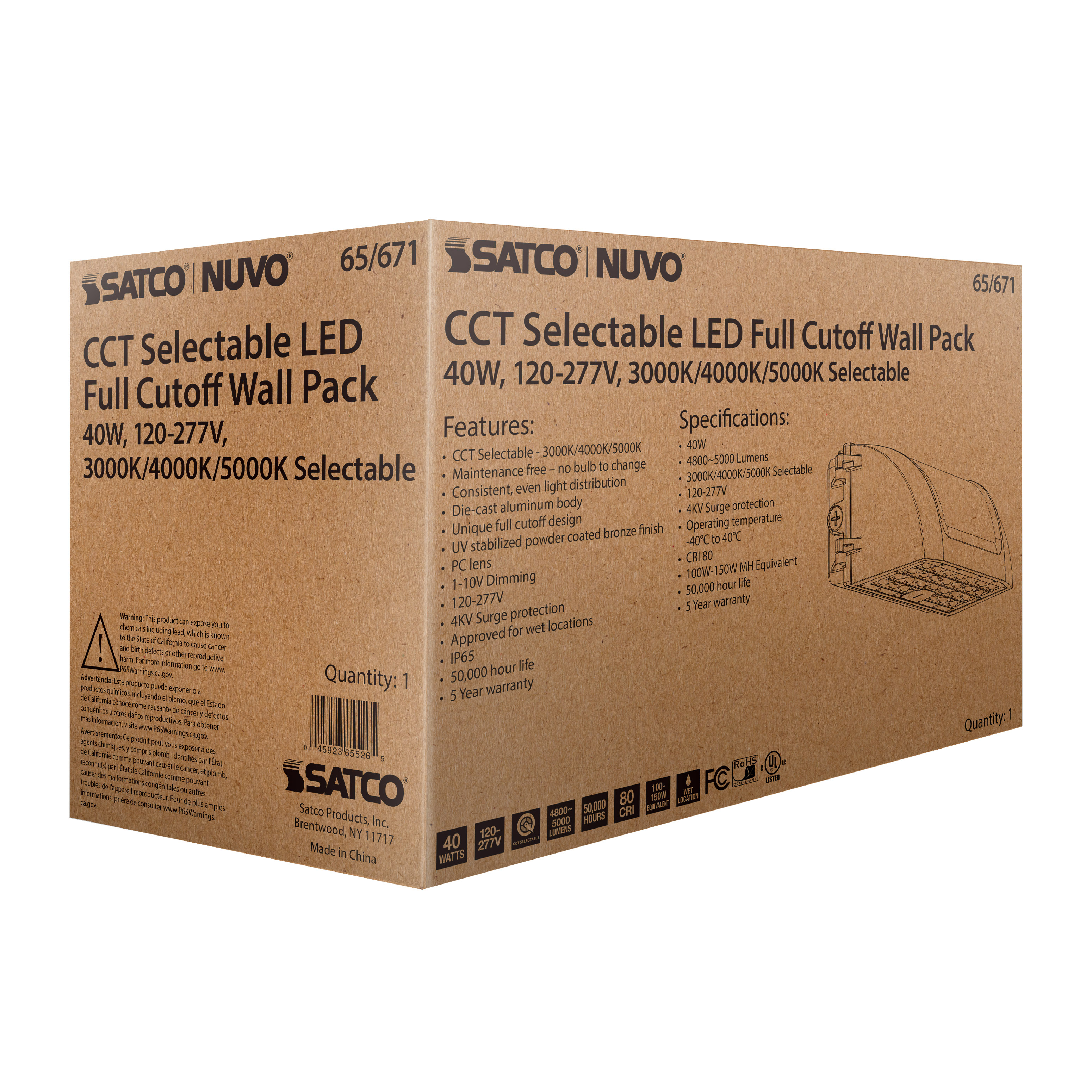 40W FULL CUTOFF WALL PACK - 65-671