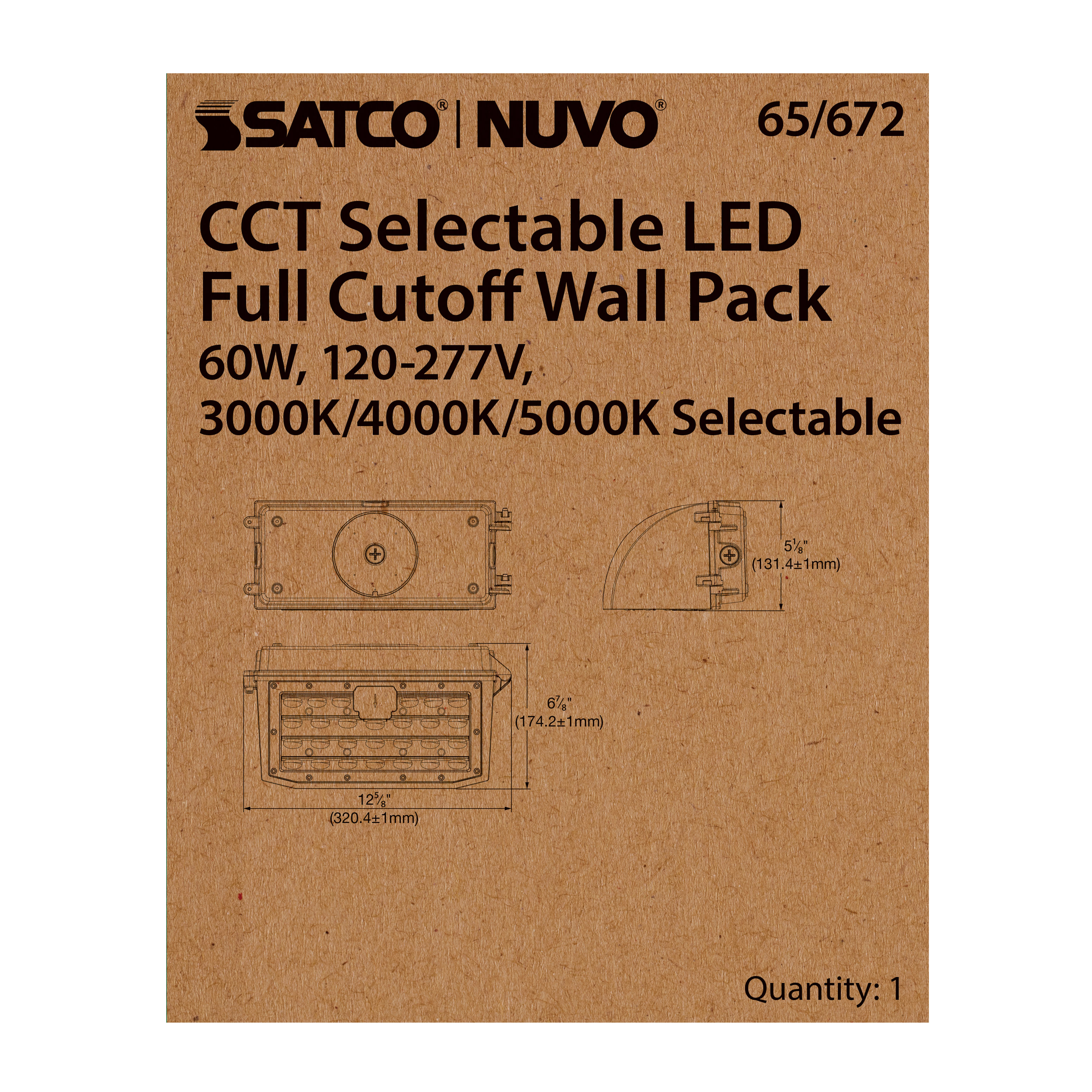 65-672 60W FULL CUTOFF WALL PACK