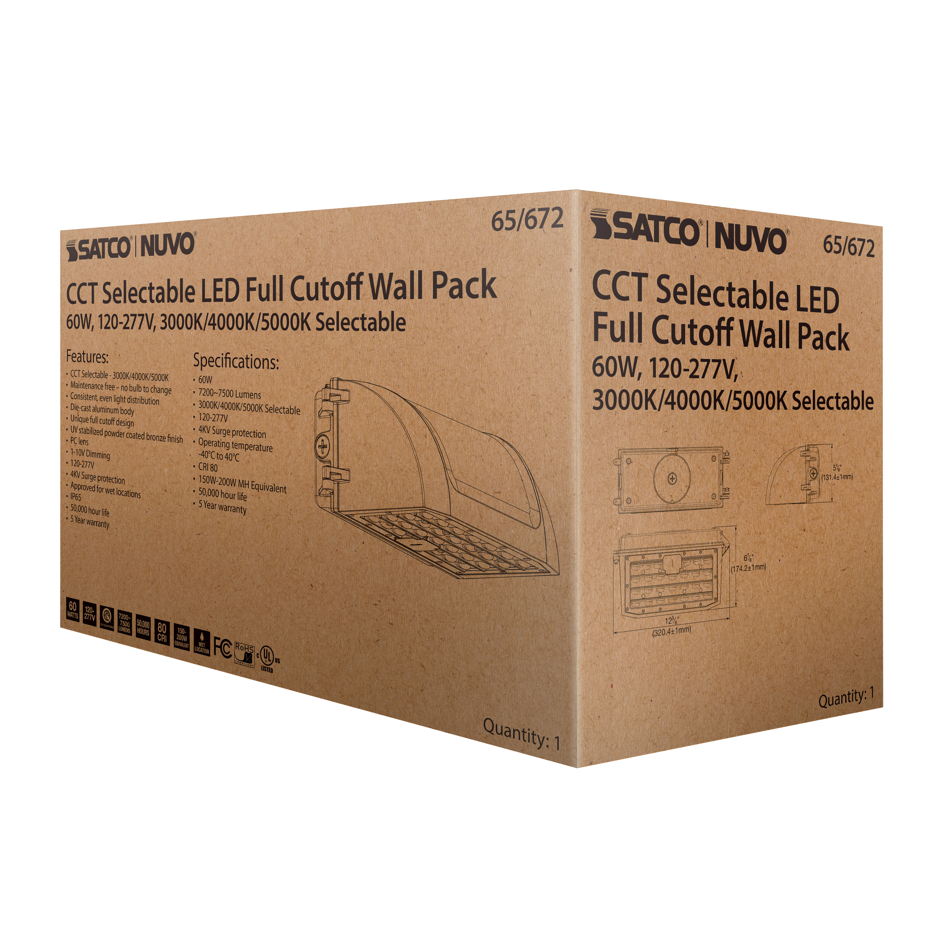 60W FULL CUTOFF WALL PACK - 65-672
