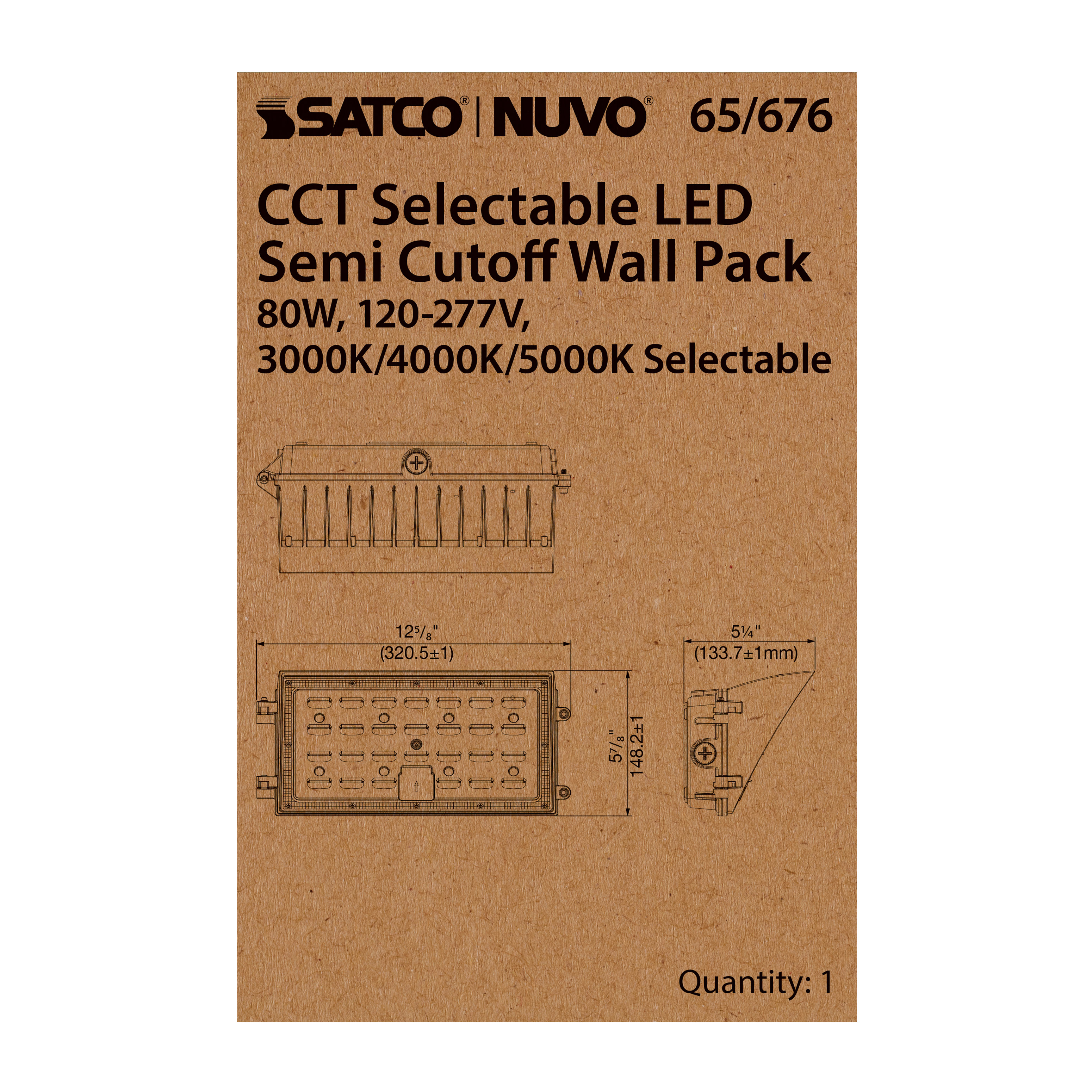80W SEMI CUTOFF WALL PACK - 65-676