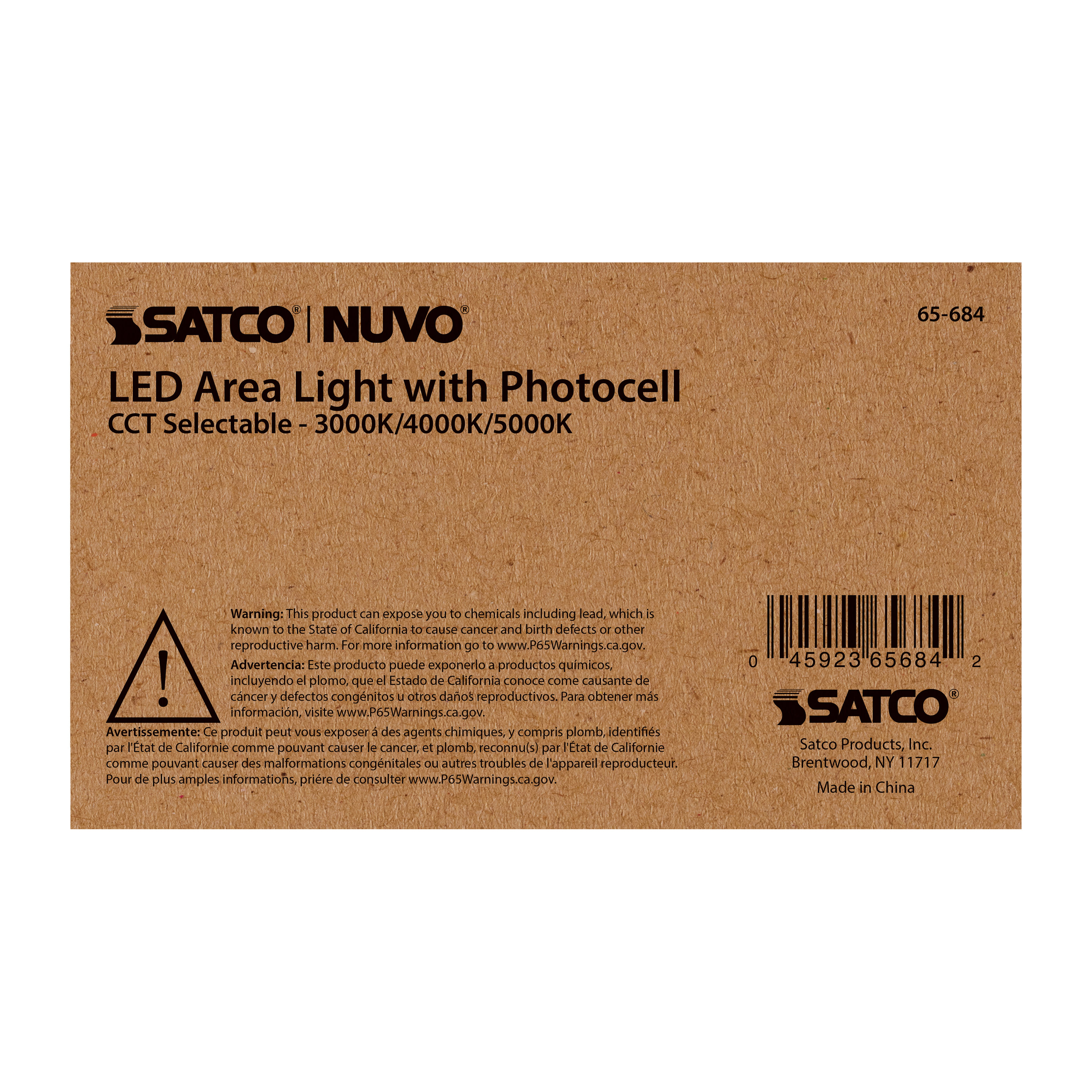 29W LED AREA LIGHT W/PHOTOCELL - 65-684