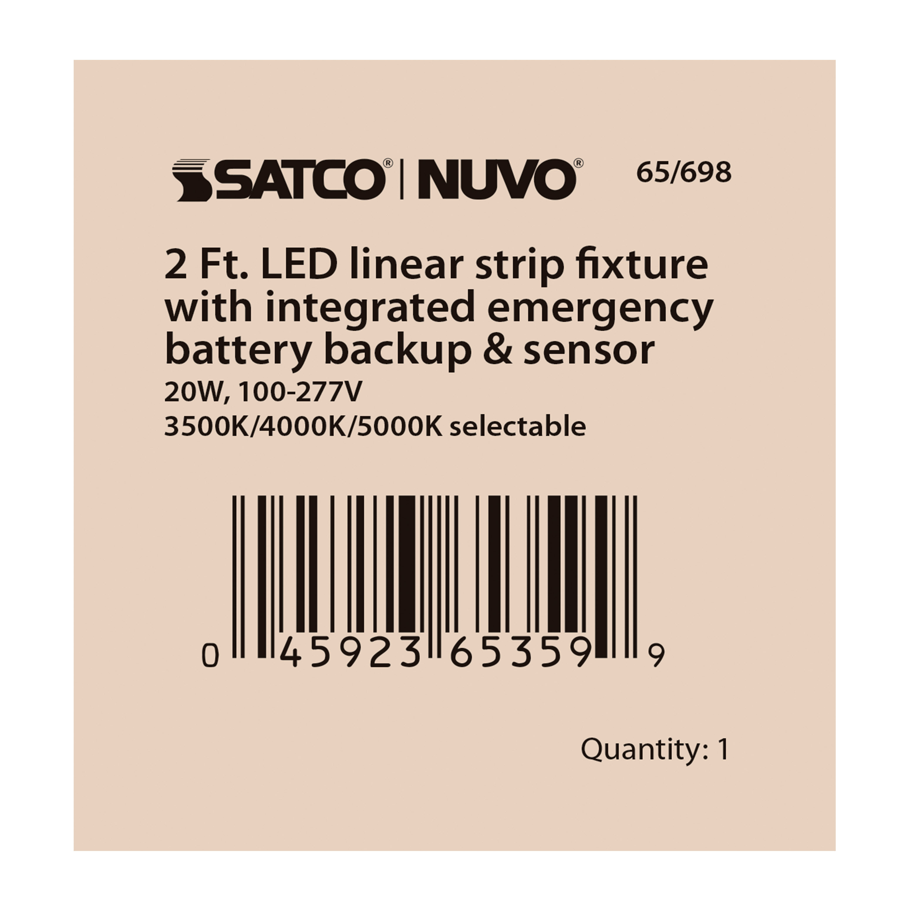 2' LINEAR STRIP W/ EM & SENSOR - 65-698