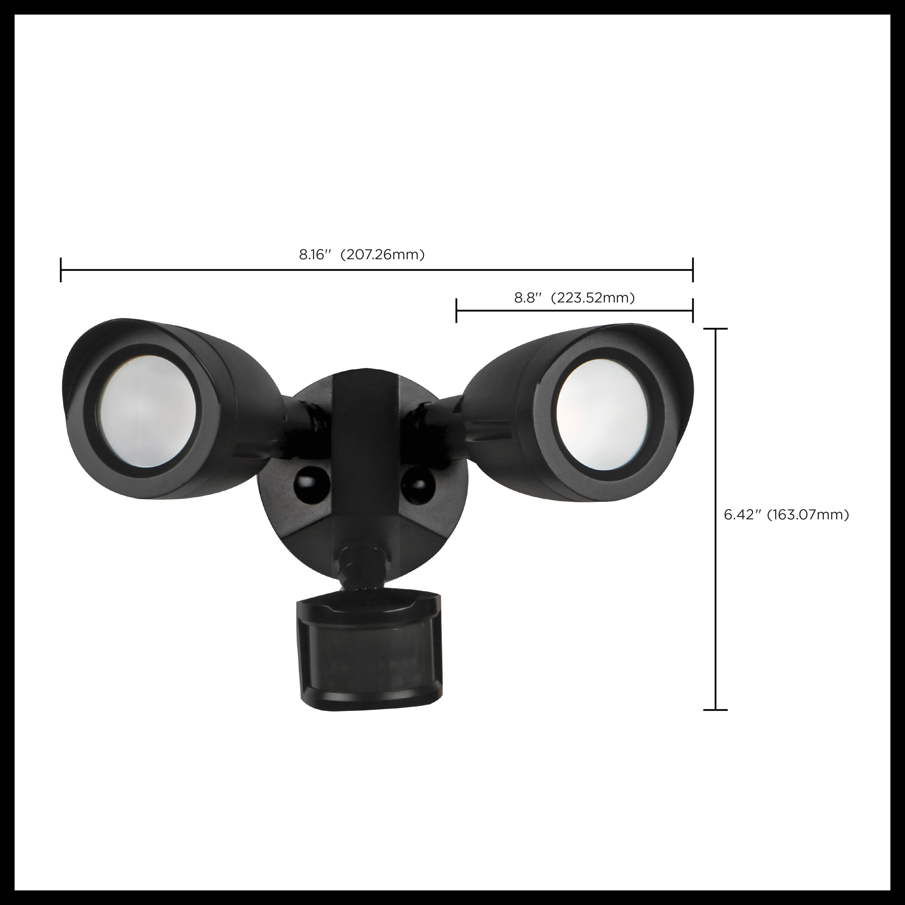 LED 2 BULLET HEAD SECURITY LGT - 65-713