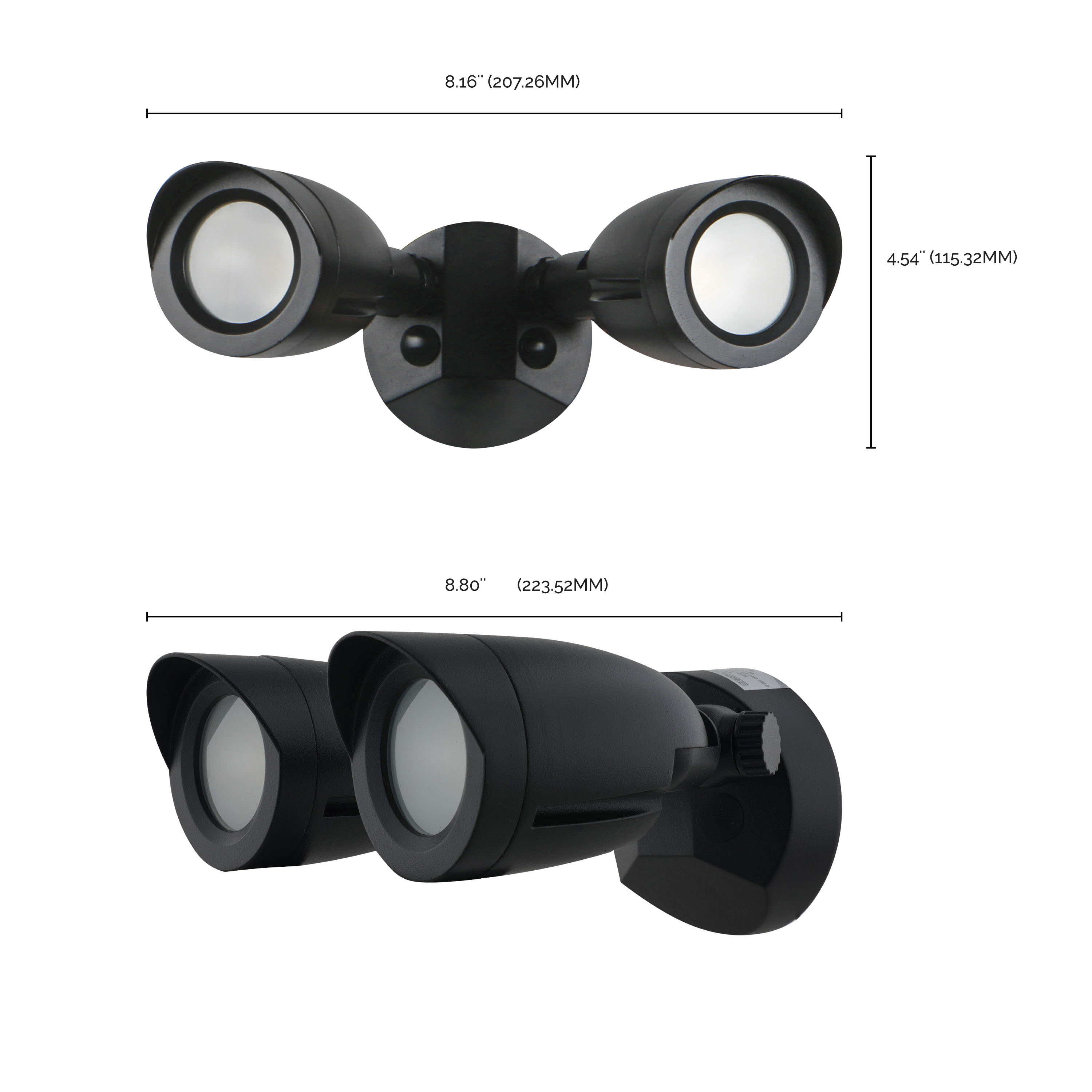LED 2 BULLET HEAD SECURITY LGT - 65-714