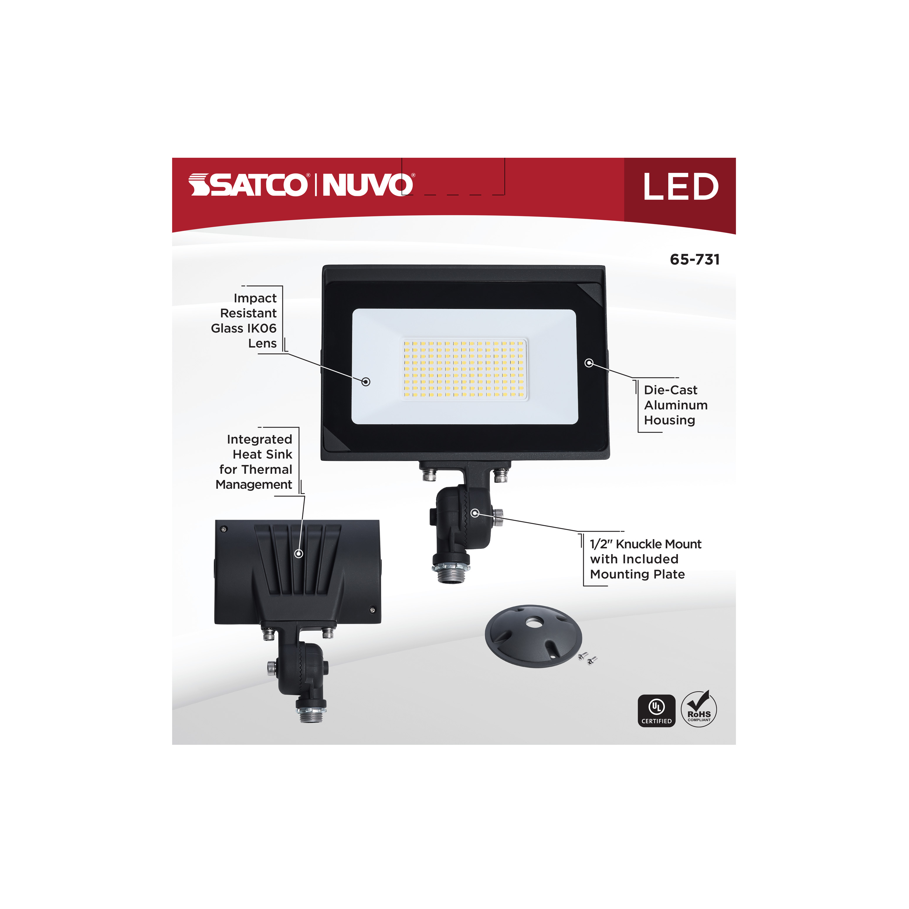 DOBFL80W/LED/840/BZ/ND120V - 65-731