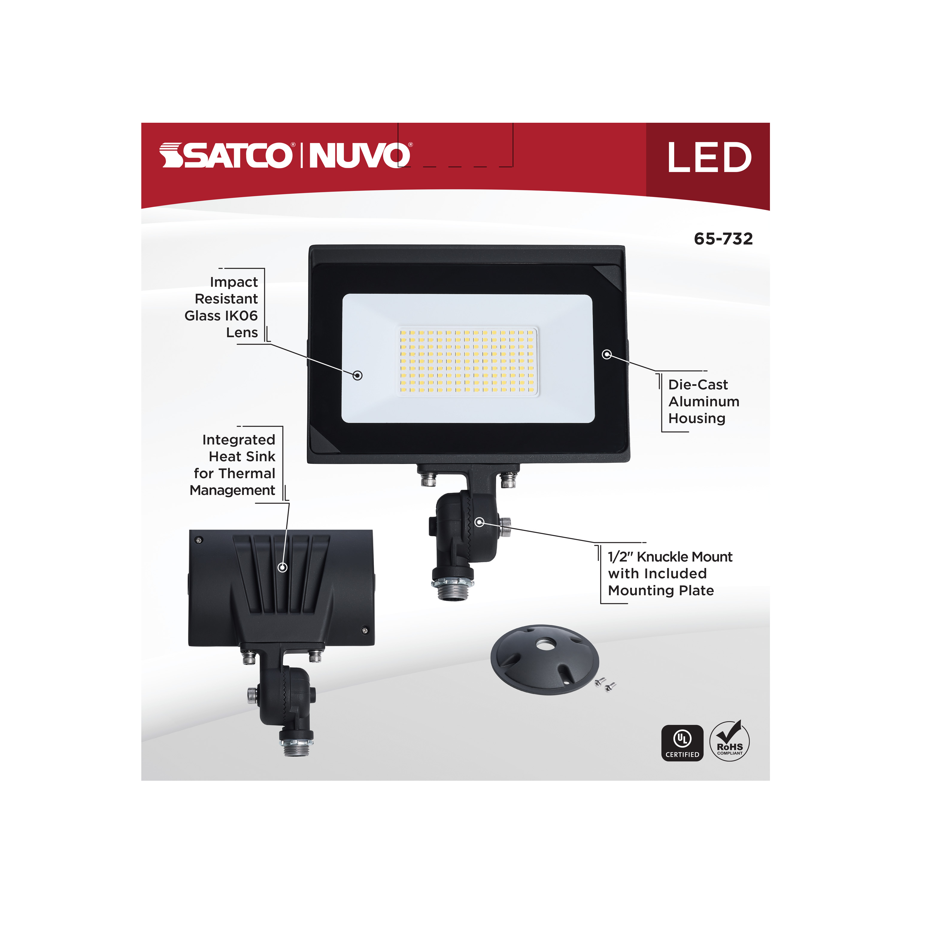 DOBFL80W/LED/850/BZ/ND120V - 65-732