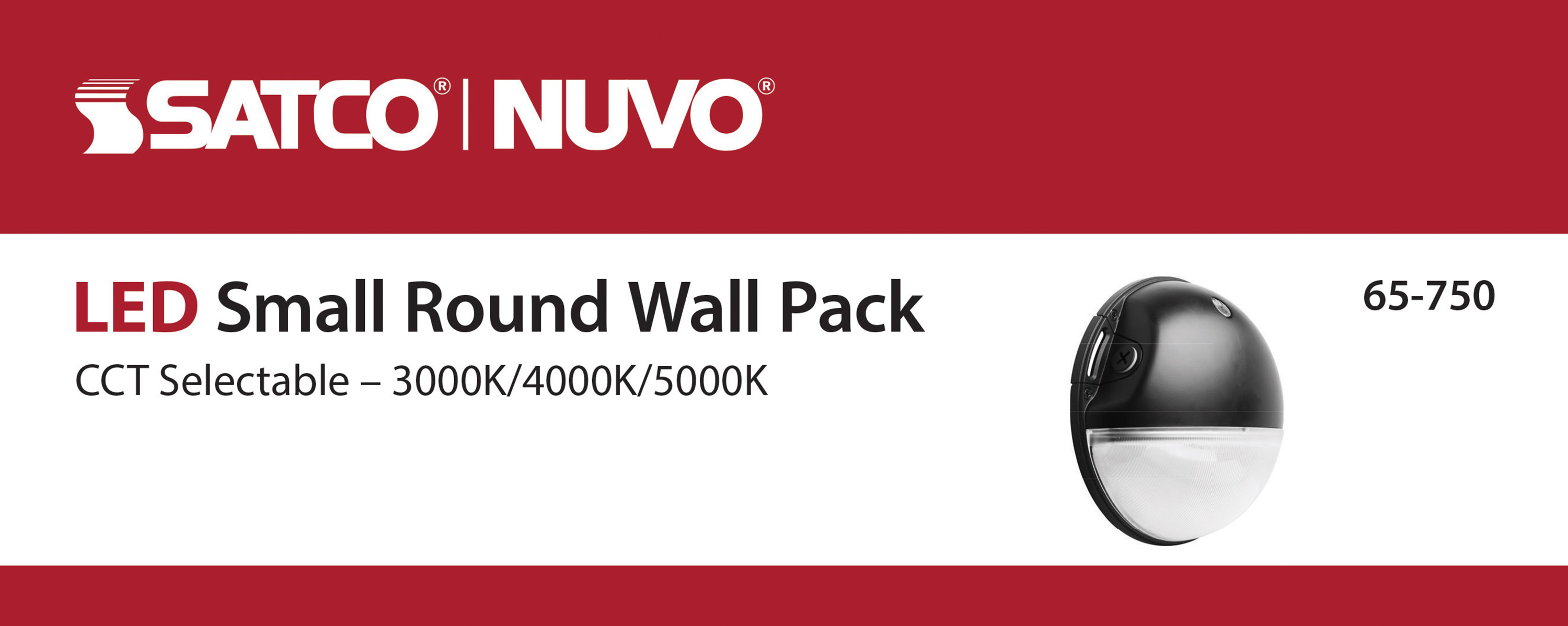 LED SMALL 20W ROUND WALL PACK - 65-750