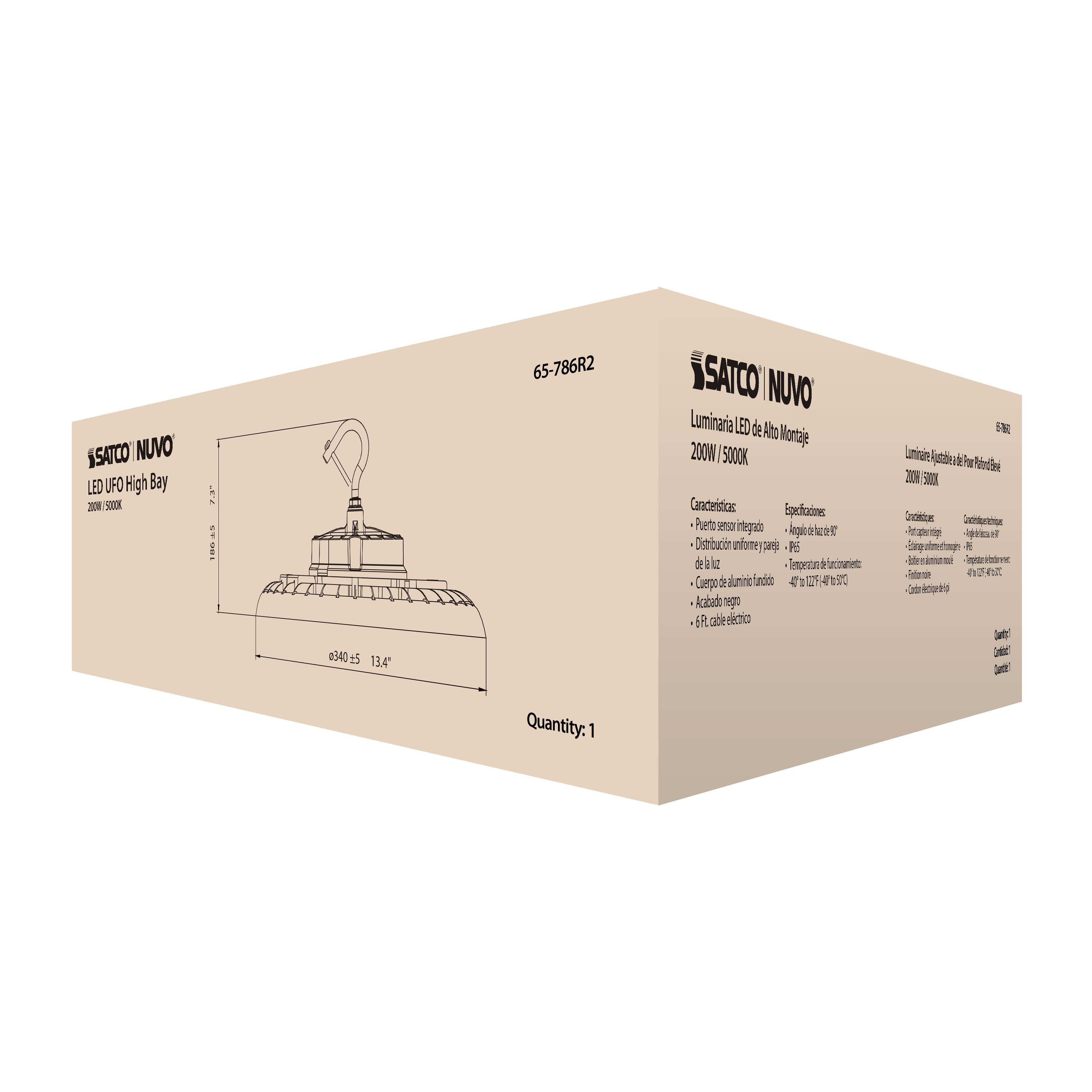 LED UFO HIGHBAY 200W/5000K - 65-786R2