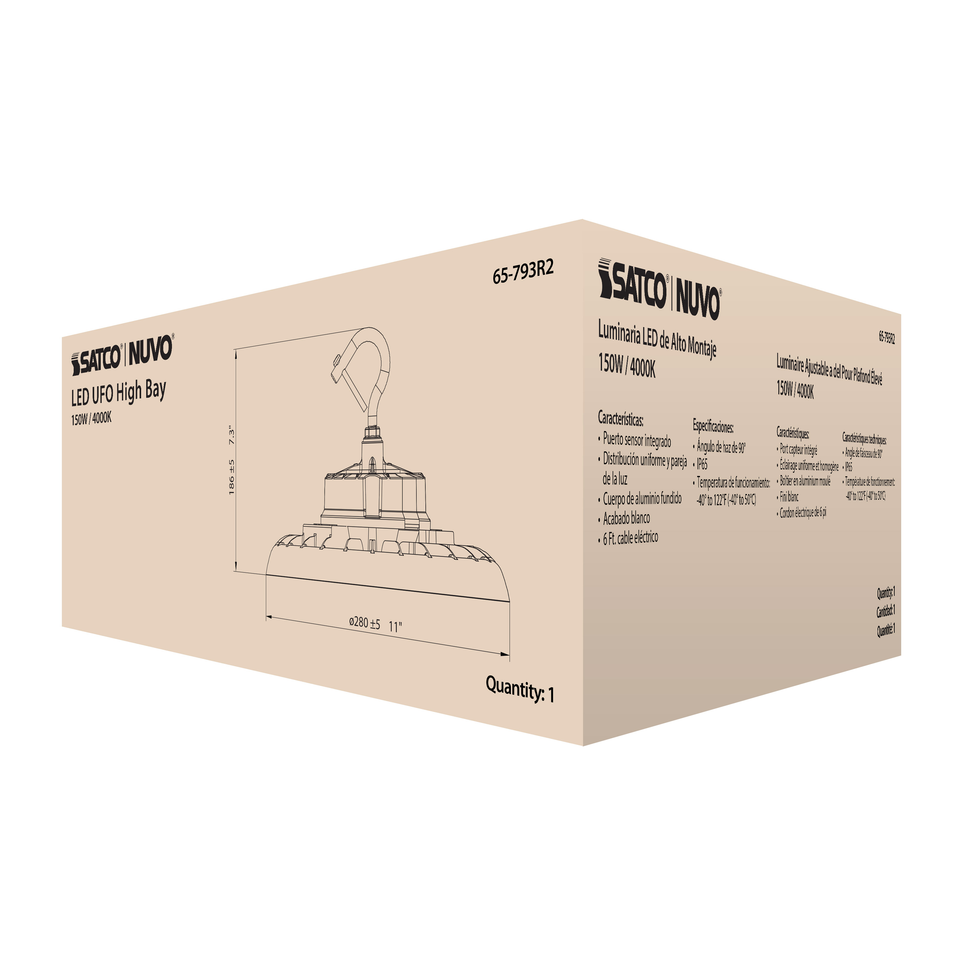 LED UFO HIGHBAY 150W/4000K - 65-793R2