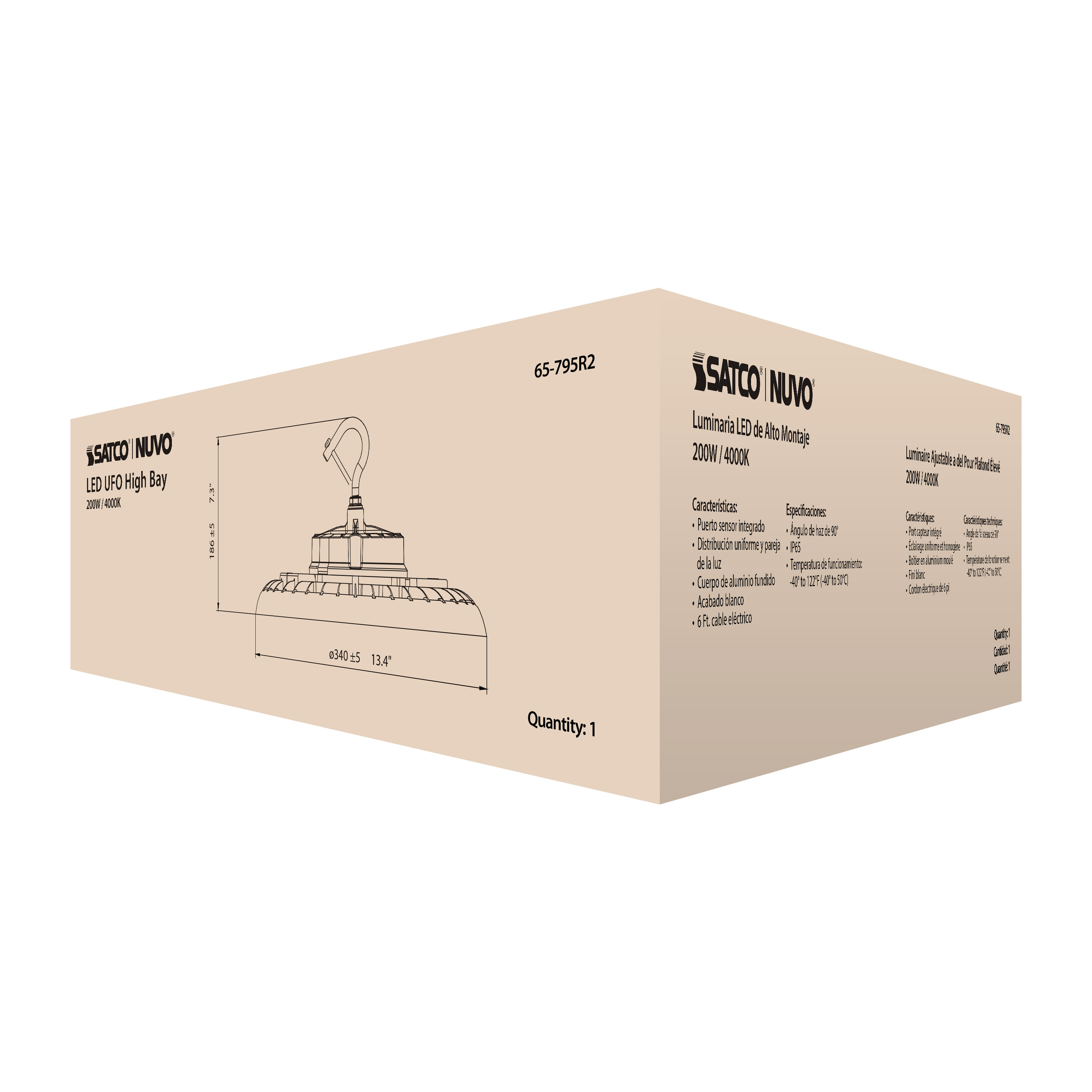 LED UFO HIGHBAY 200W/4000K - 65-795R2